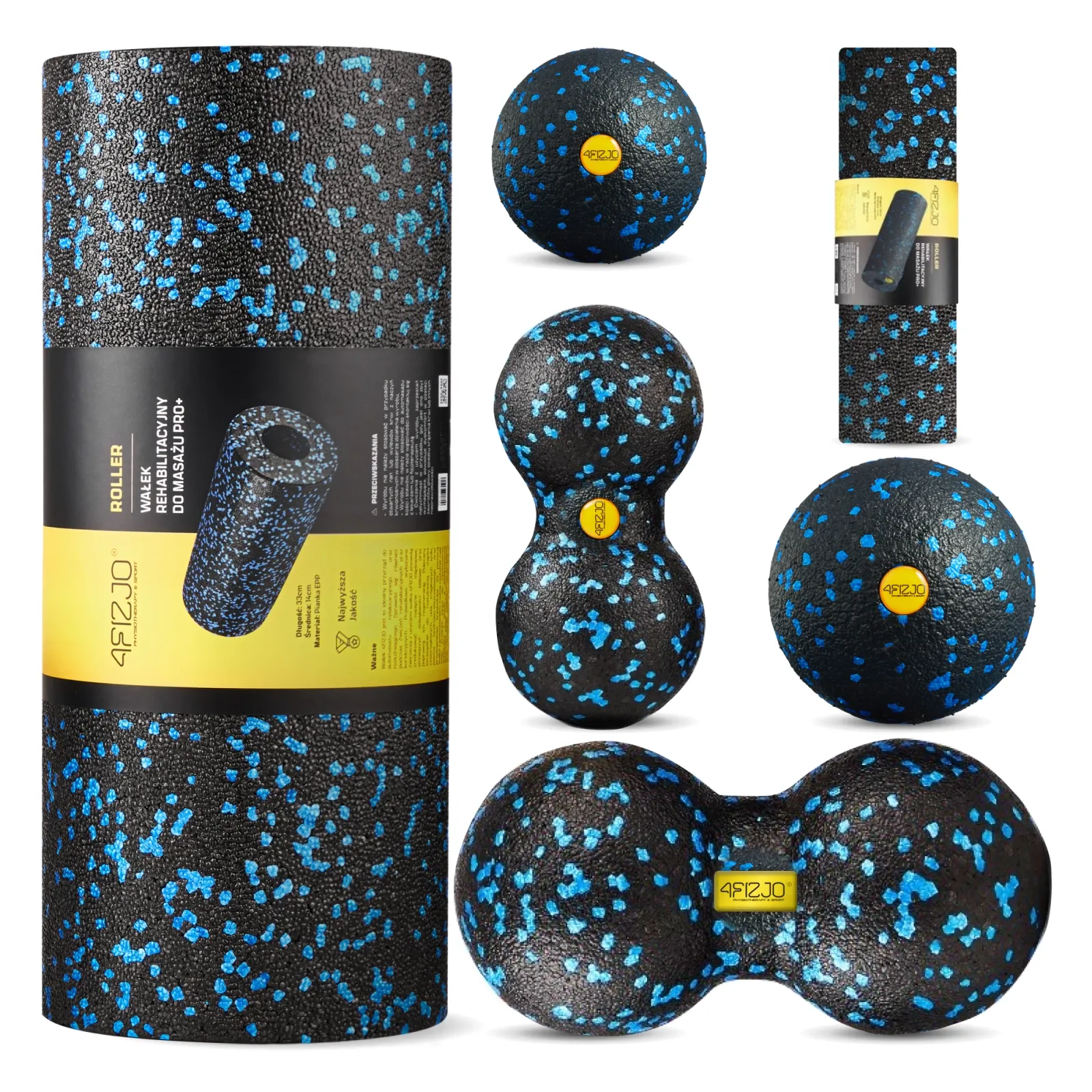 Volelių ir masažinių kamuoliukų EPP rinkinys