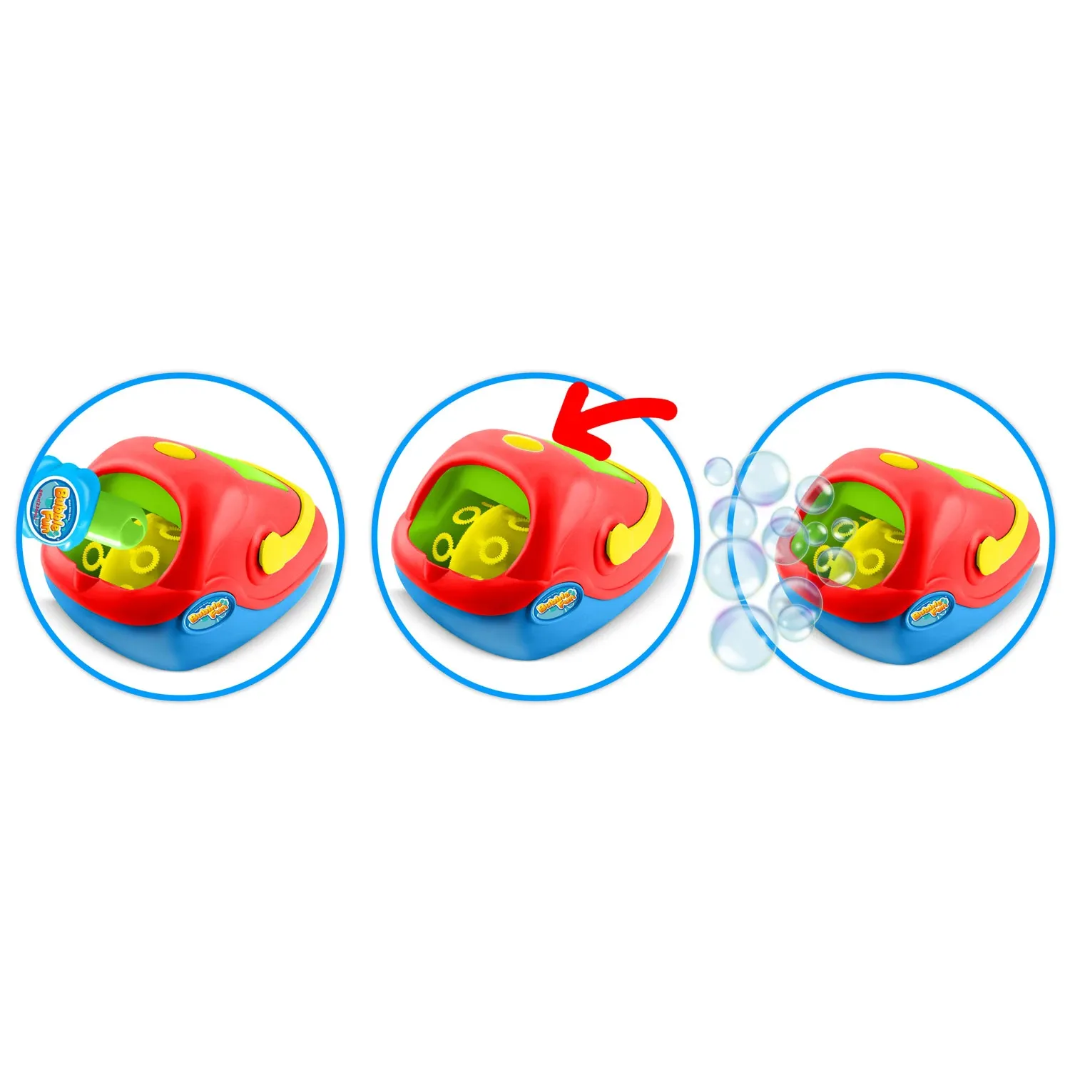 Ricokids RK-902 didelis burbulų aparatas, raudonas - nuotrauka 1