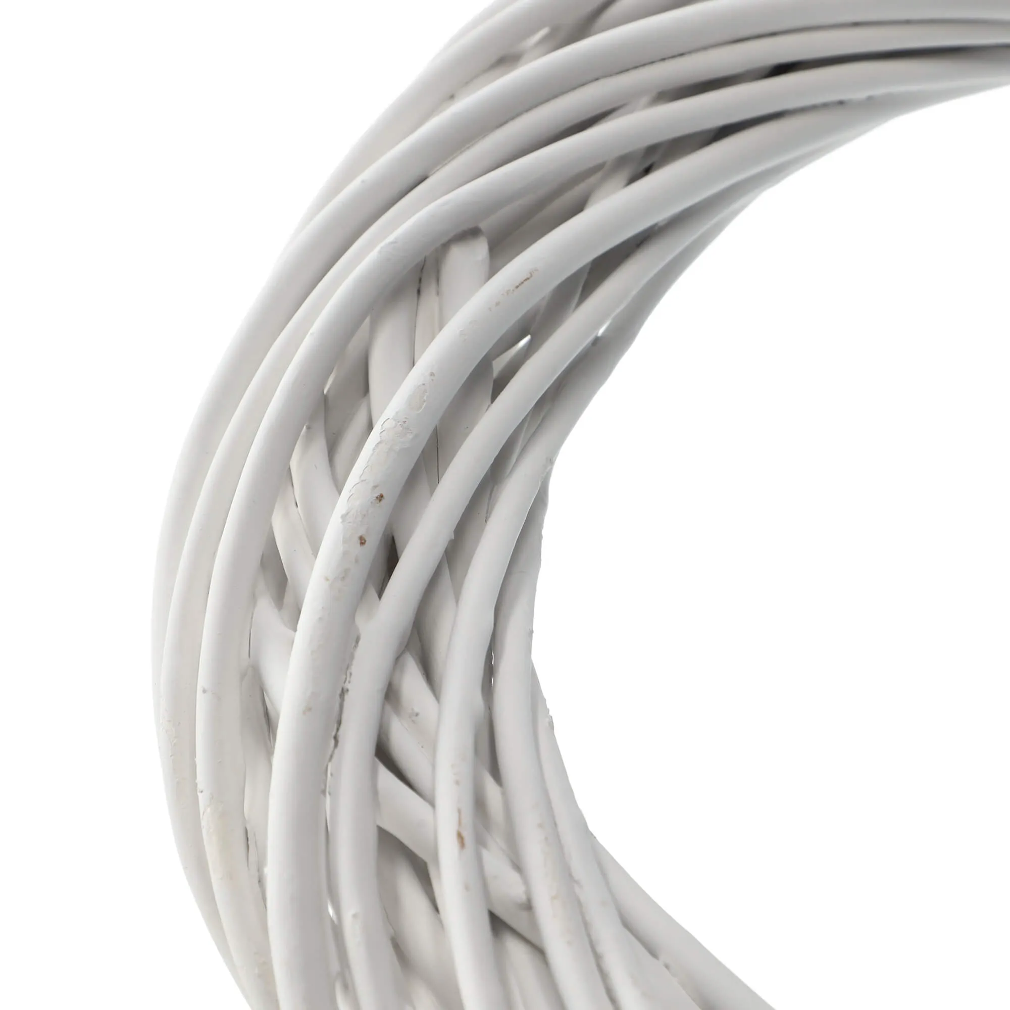 Berno vytelių vainikas 40 cm, baltas