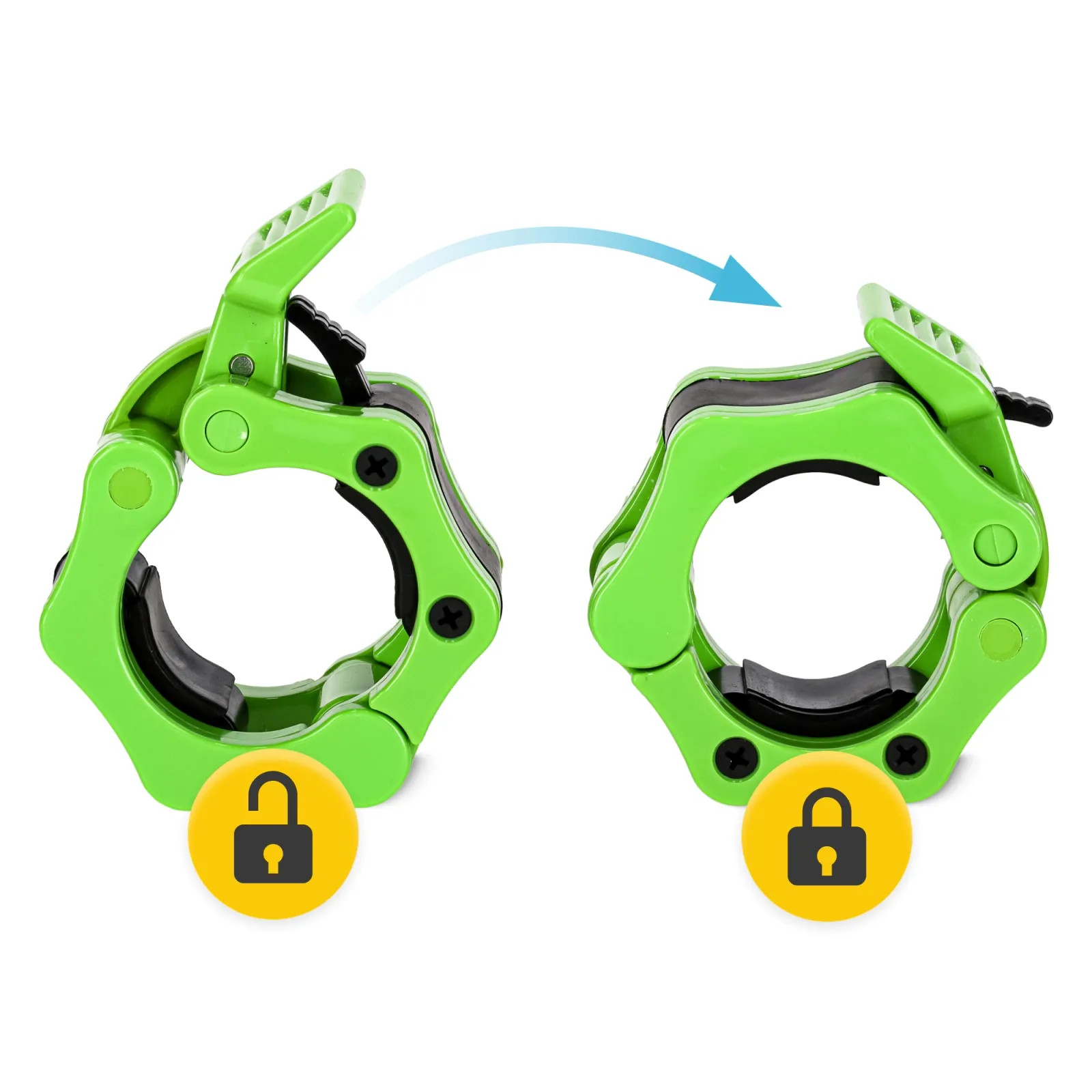 Olimpiniai žandikaulio spaustukai 50 mm žali