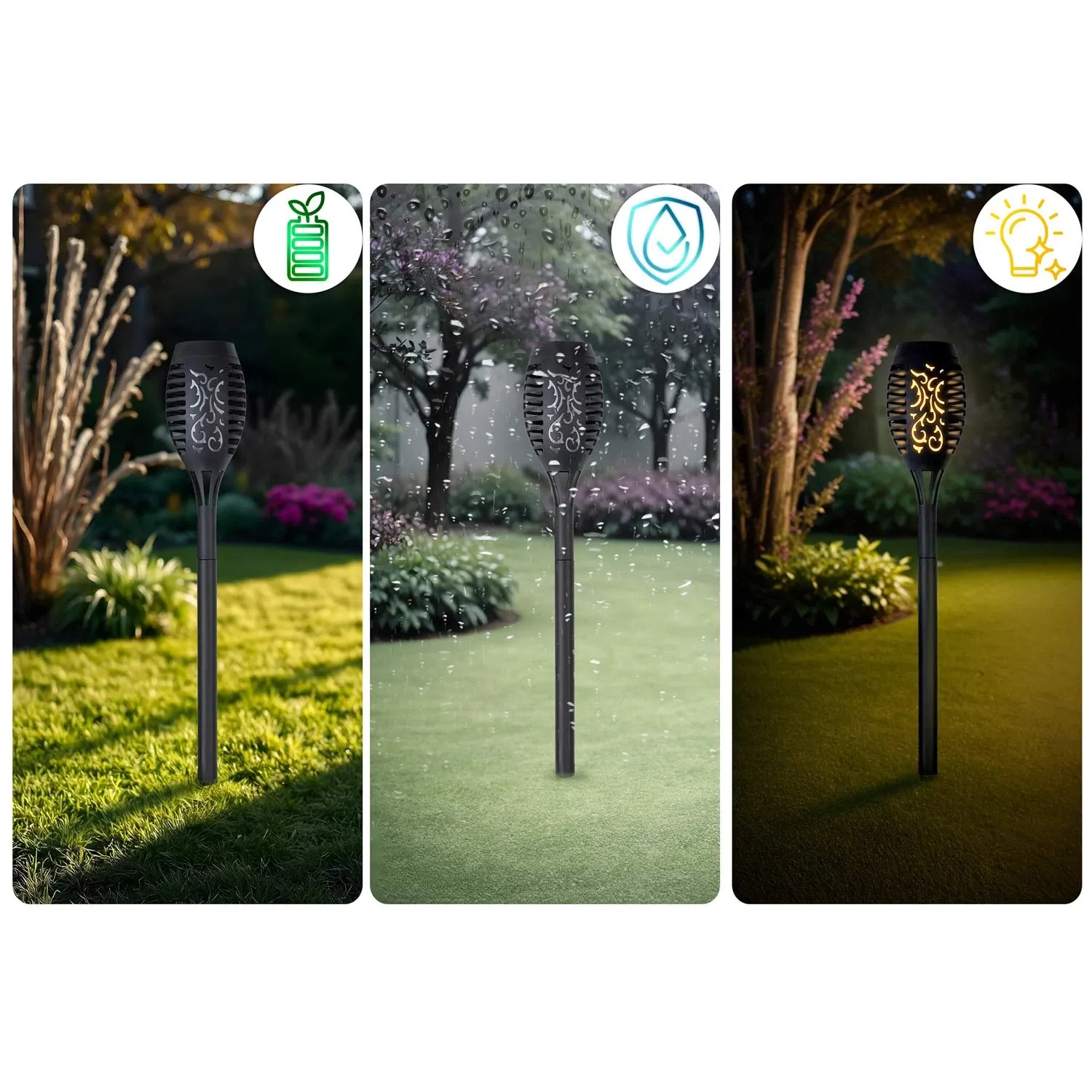 Saulės energija varomi žibintuvėliai, 2 vnt., „Ilumen LS-100“ - nuotrauka 1