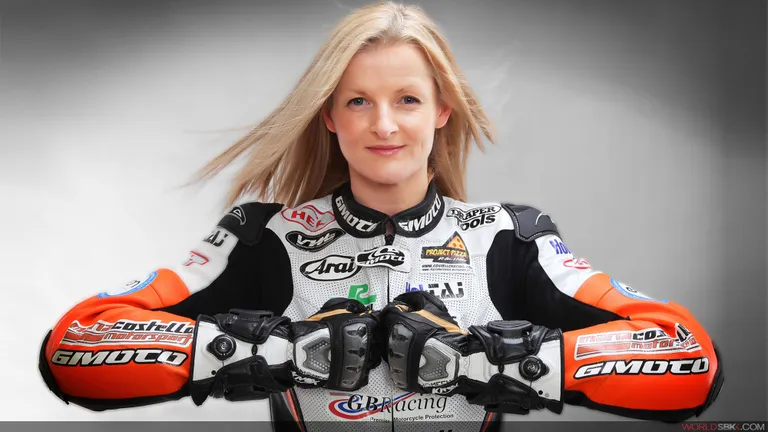 Maria Costello in her race suit