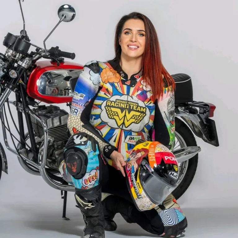 Veronika Hankocyova in her race suit