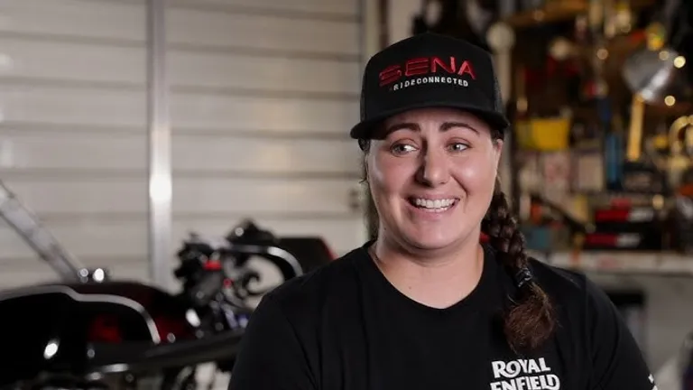 Alyssa Bridges in her race suit