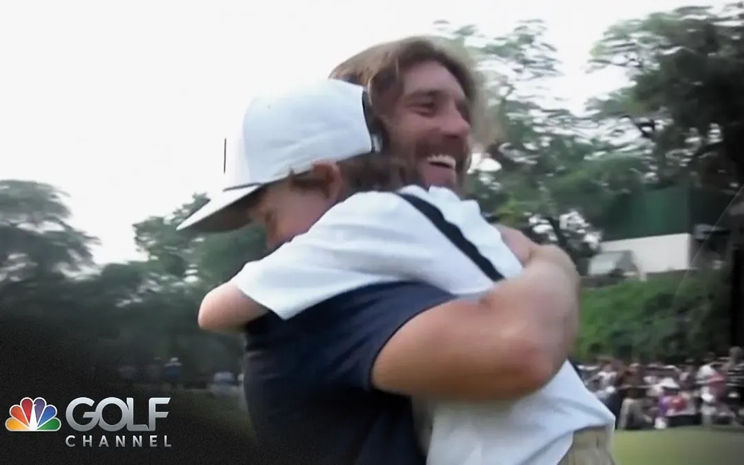 Tommy Fleetwood wins DP World India Championship, shares moment with son Frankie | Golf Channel Tommy Fleetwood wins DP World India Championship, shares moment with son Frankie | Golf Channel
