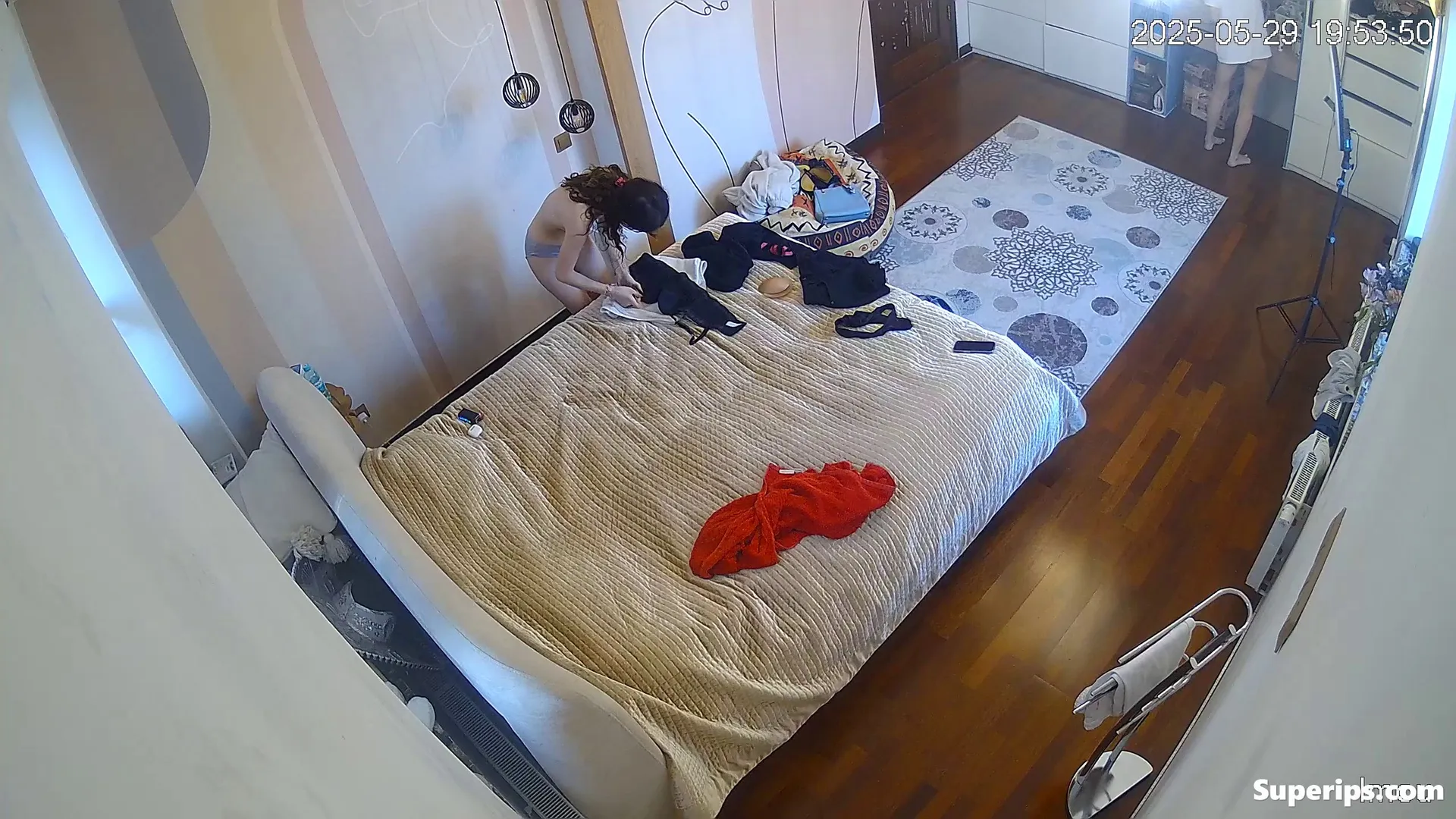 IPCAM – Skinny pale German girl gets dressed slowly IPCAM – Skinny pale German girl gets dressed slowly