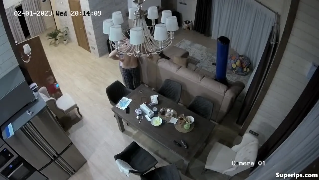 IPCAM – French parents fuck in the living room IPCAM – French parents fuck in the living room