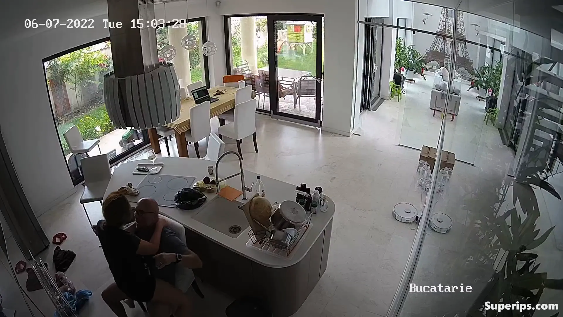 IPCAM – Rich American couple fucks in their kitchen IPCAM – Rich American couple fucks in their kitchen