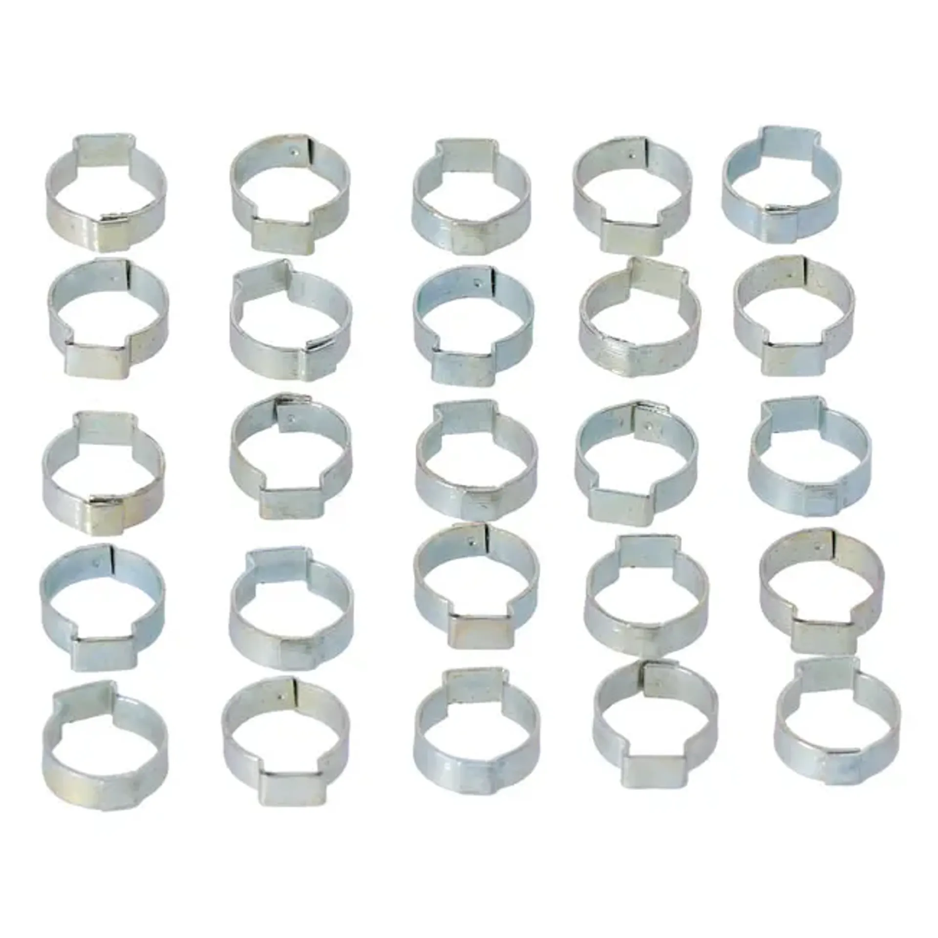 Crimp hose clamp, 11/16 (17.53mm) ID. Zinc