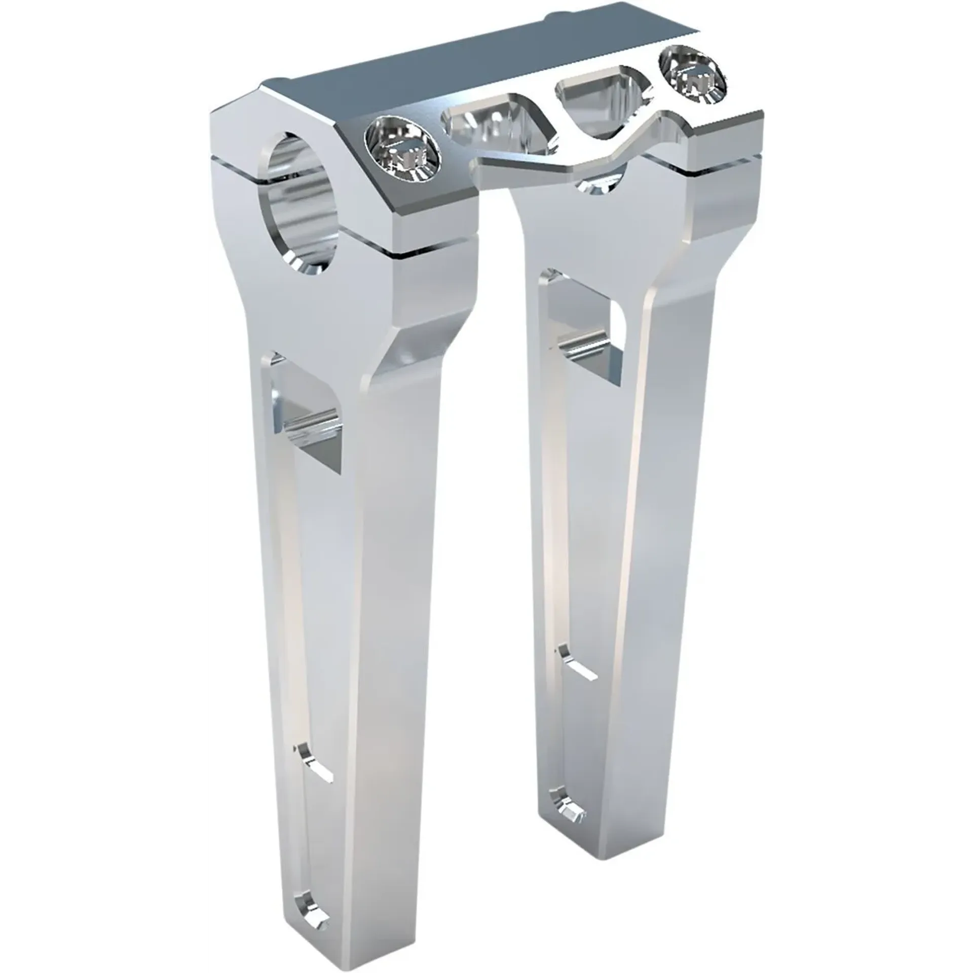 8″ Raw Straight Risers W/ 1-1/4″ Clamping