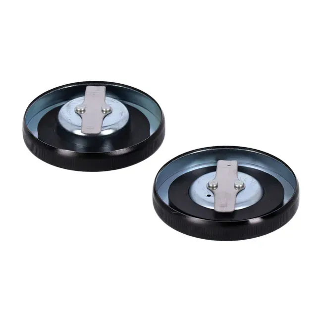 Gas cap set, late style. Gloss black - Afbeelding 5