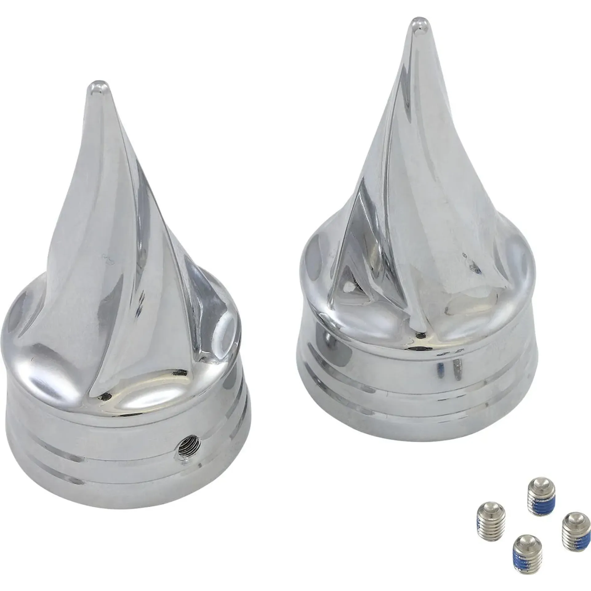 Axle Caps Twisted Chrome