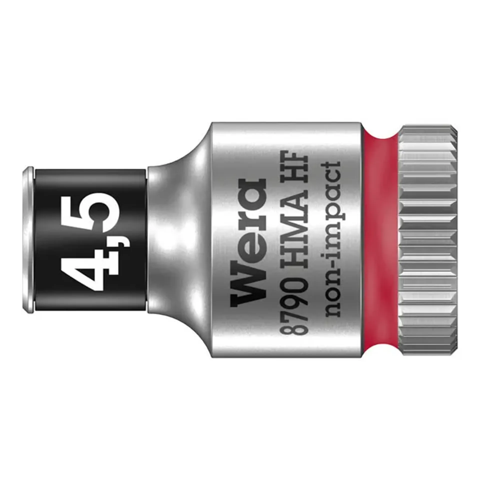 Wera Zyklop 1/4" socket with holding function - Metric 4.5
