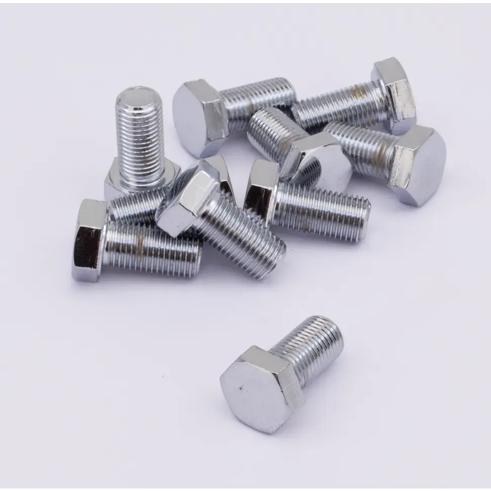 10pck Chrome hex head screws 3/8-24x3/4