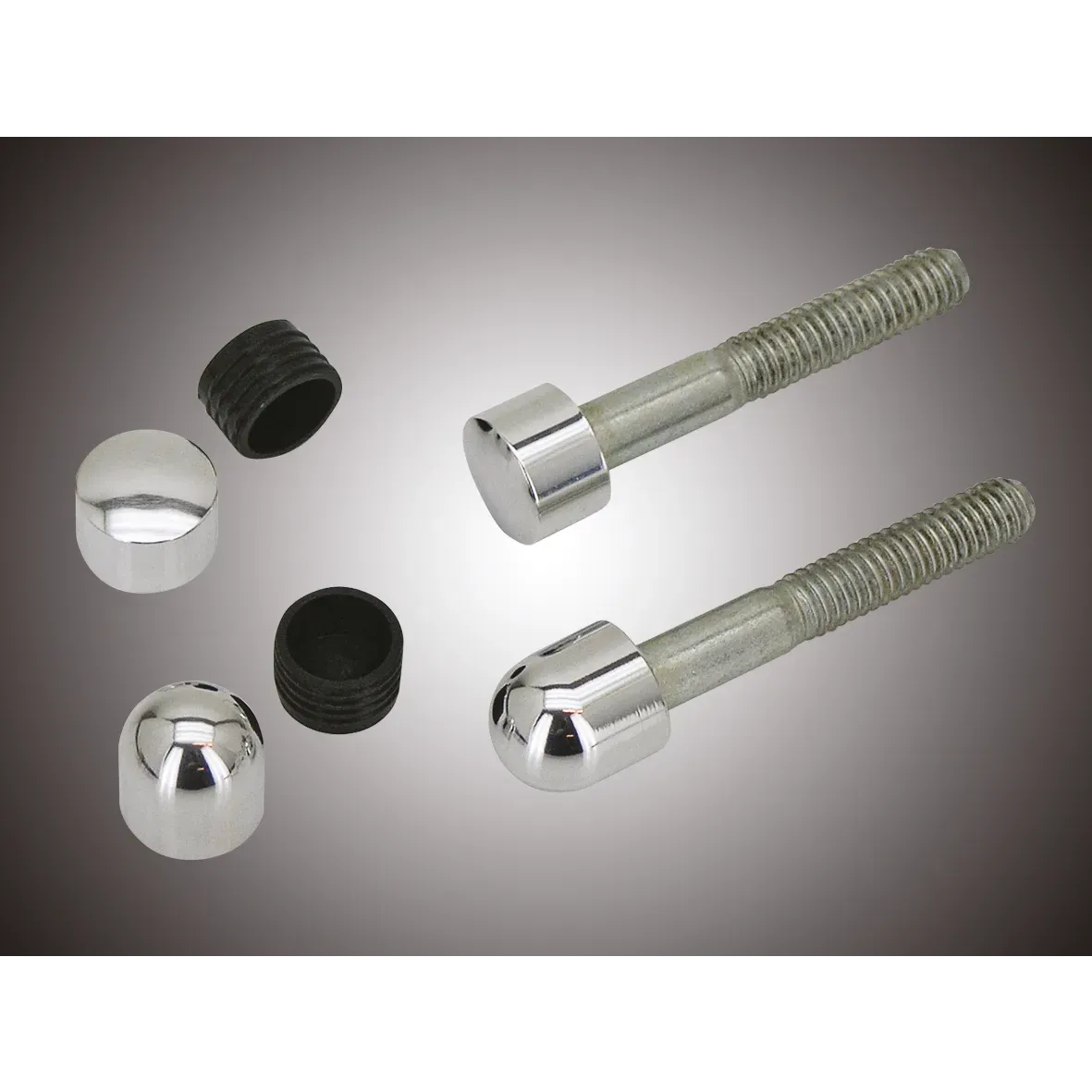 5pck ALU-CAP flat for 1/4 allen head
