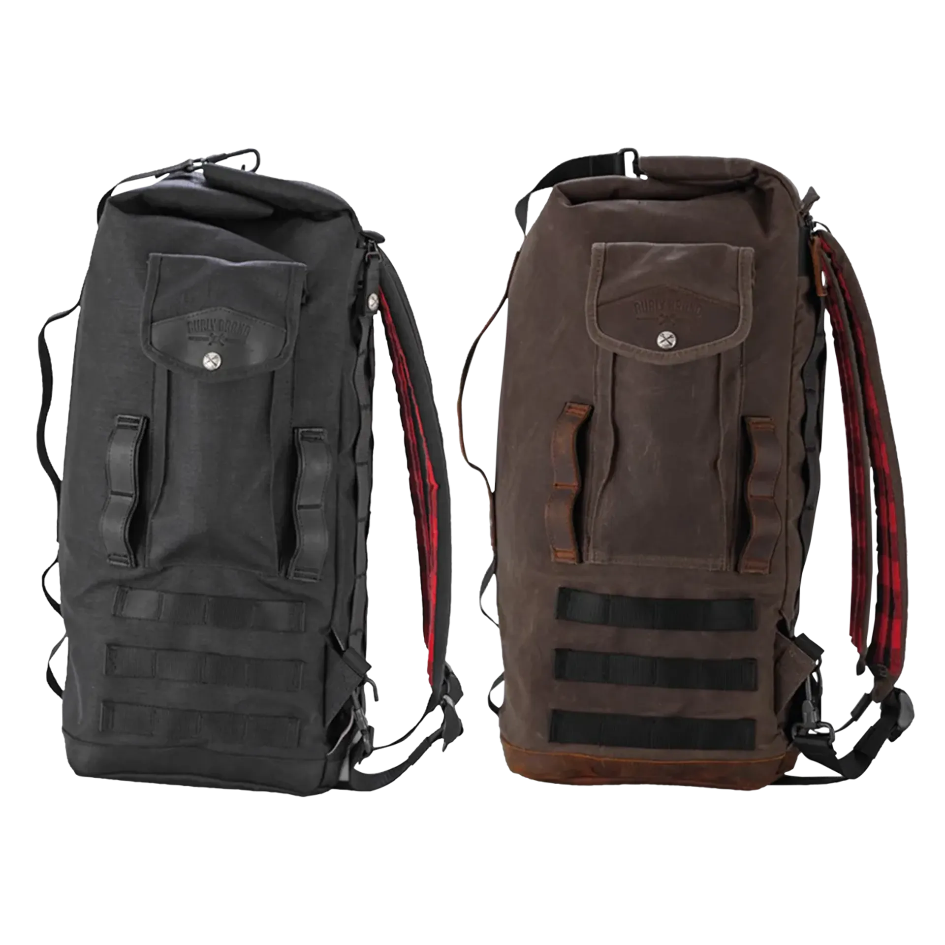 Burly Voyager Sissy Bar Bag Dark Oak