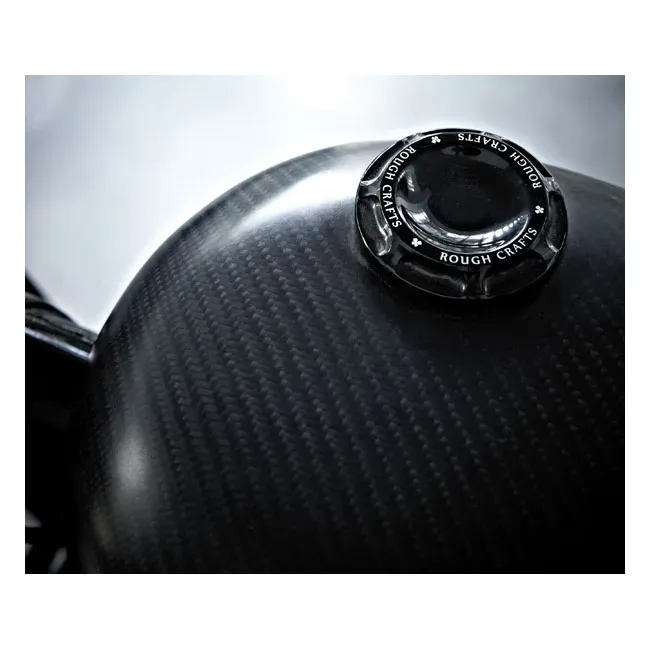 Rough Crafts, 96-up Groove gas cap. Black - Afbeelding 2