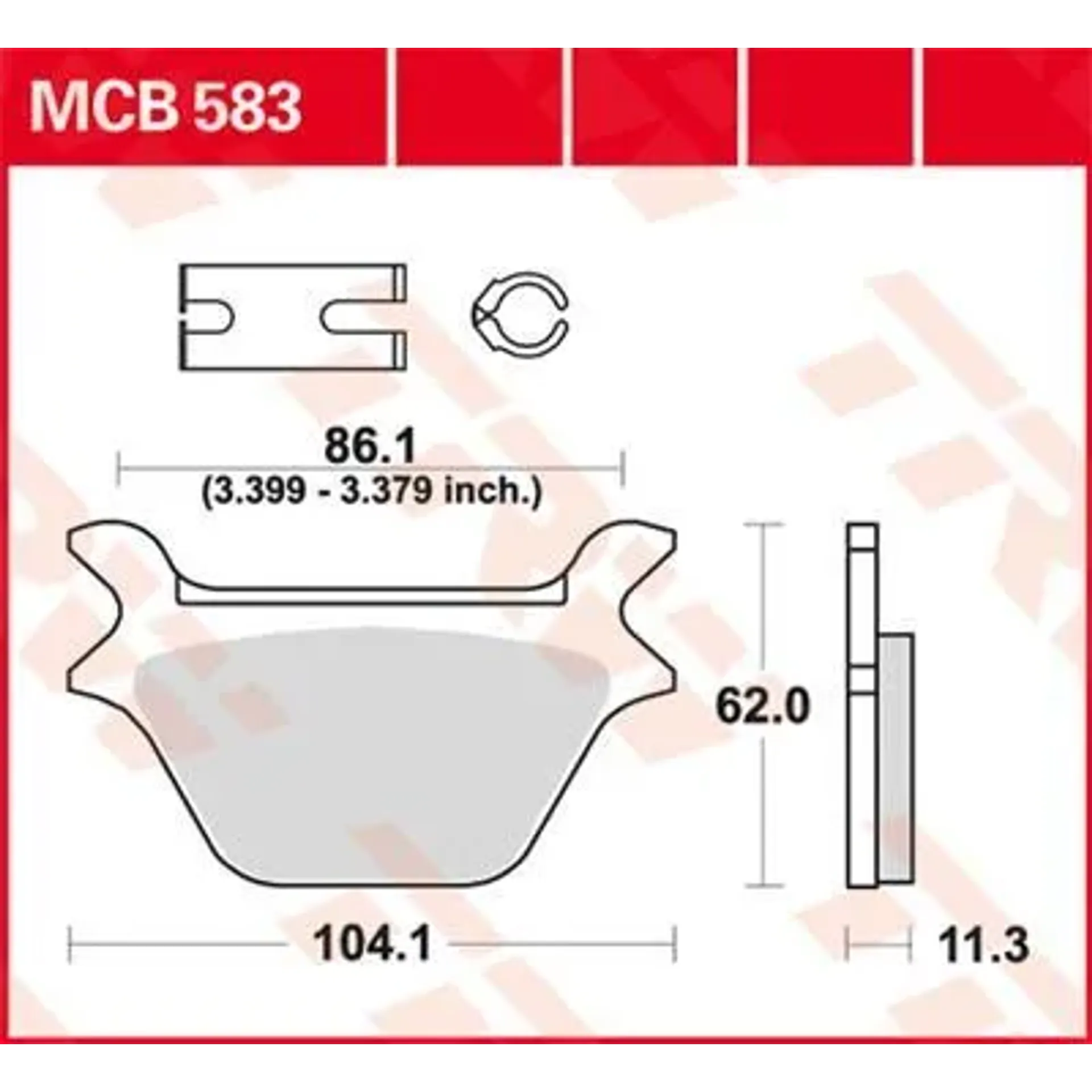 Brake Pad Allround Organic Standard