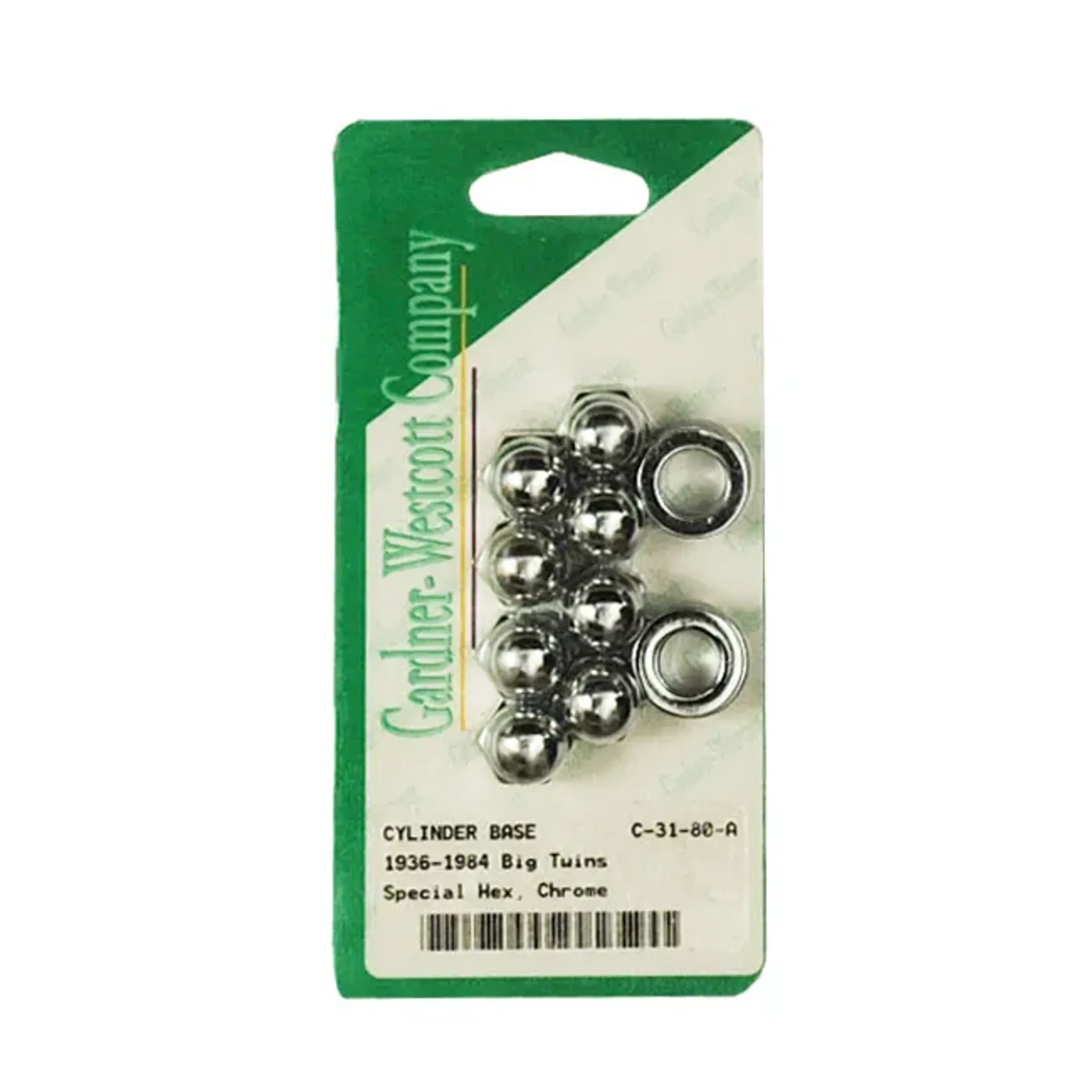 Cylinder base nut kit, acorn