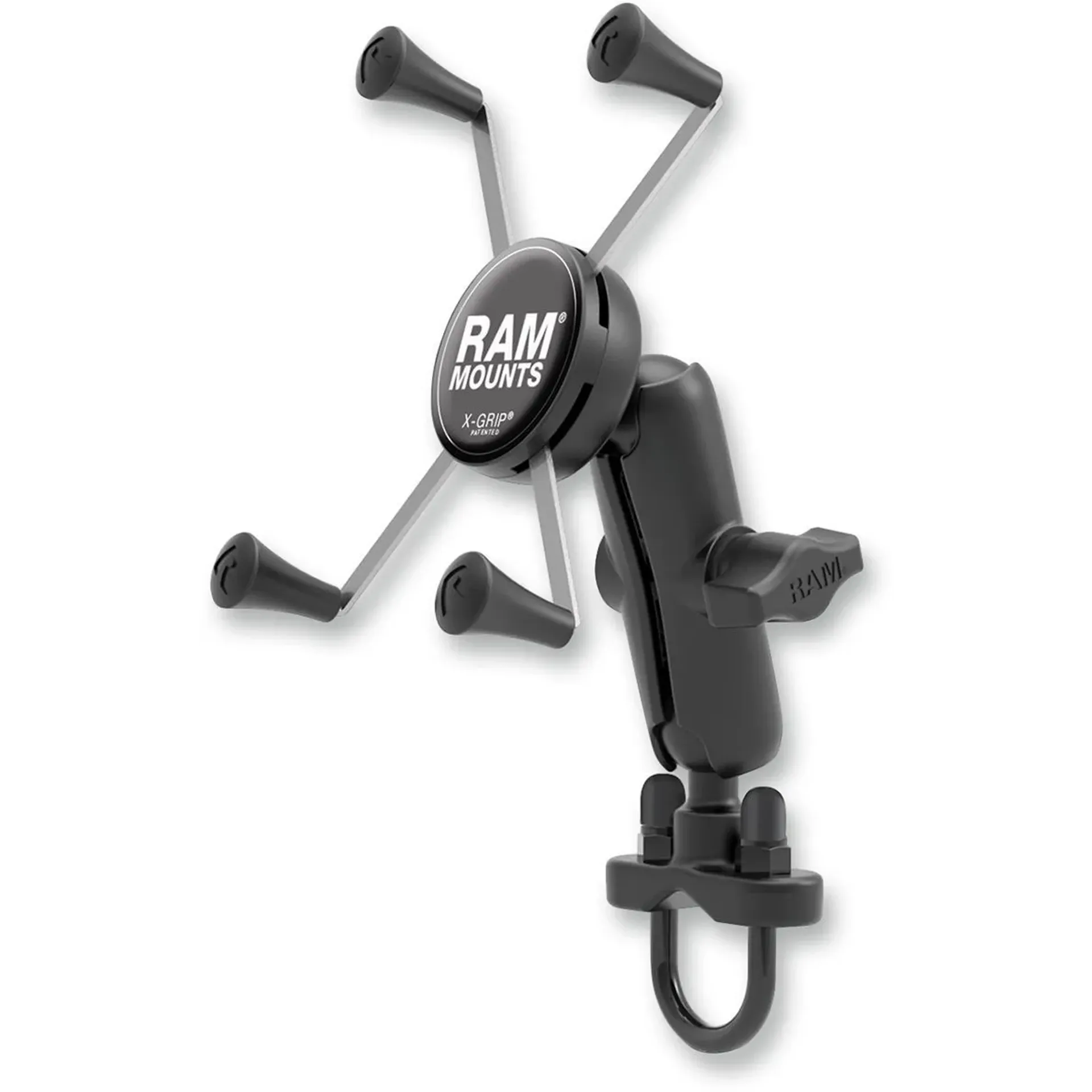 Ram Handlebar Rail Mount For Large Devices Plastic Black