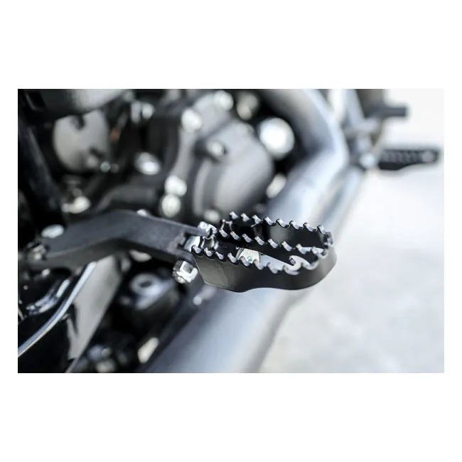 Burly, Mini MX style foot pegs. Black - Afbeelding 4