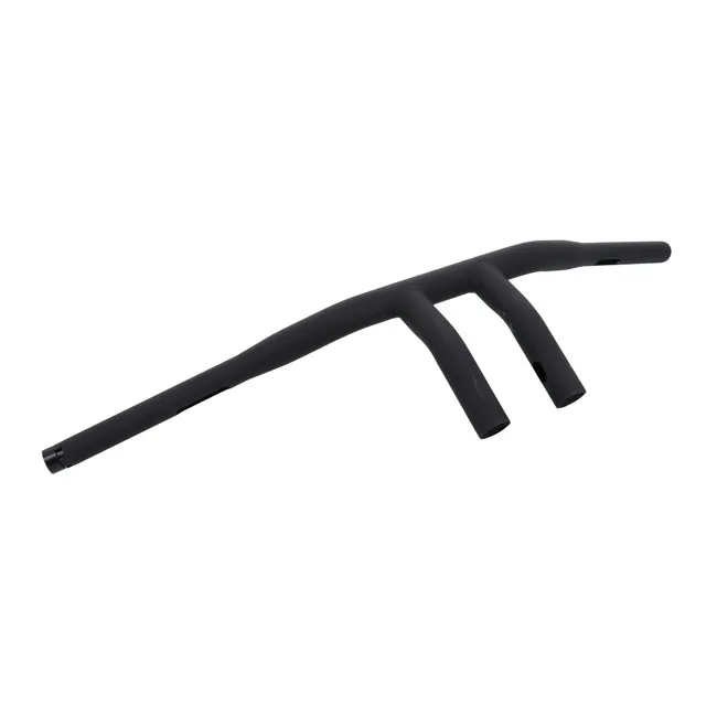 Burly, 1-1/4" riser drag bar. 7" rise. Matte black