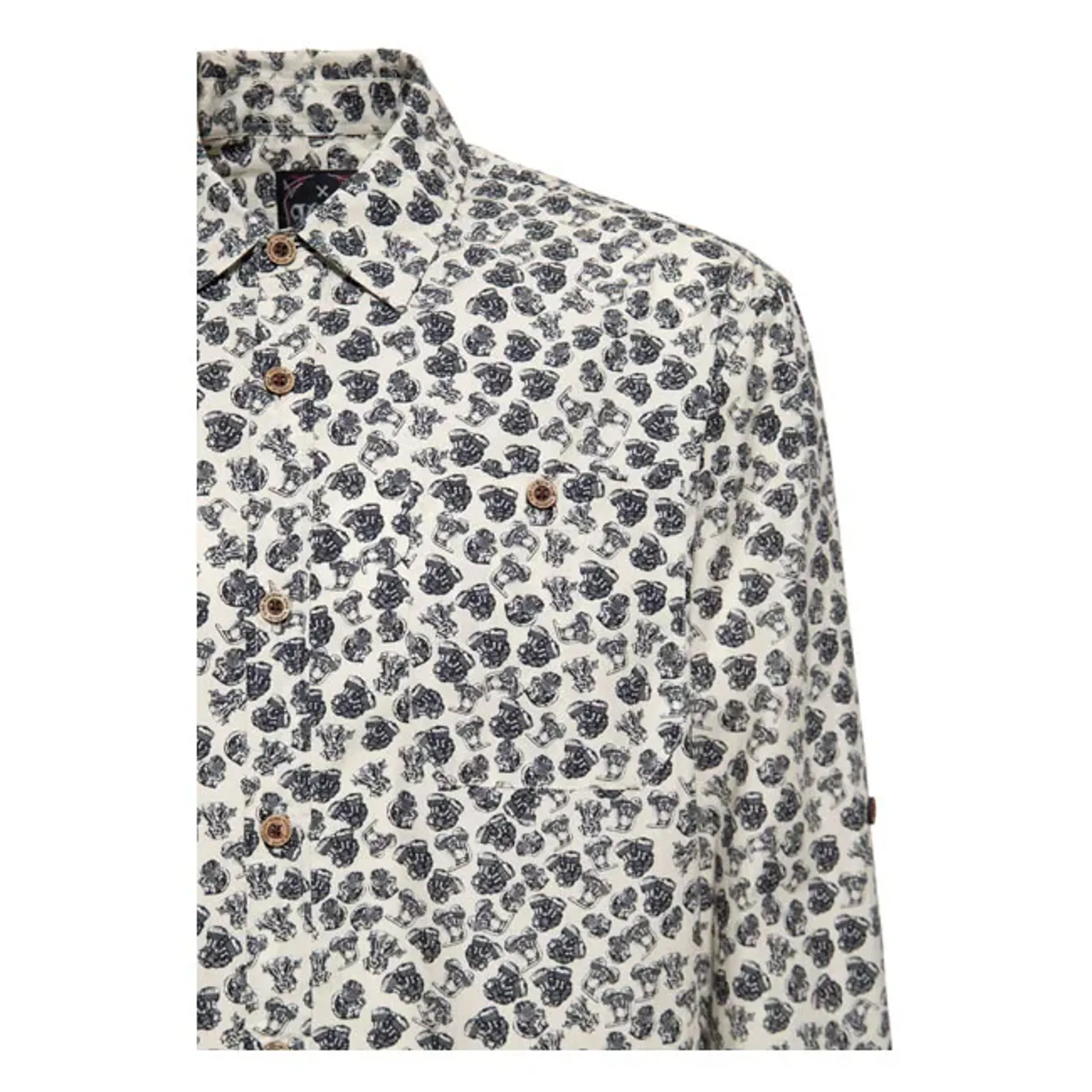 King Kerosin AOP shirt off white