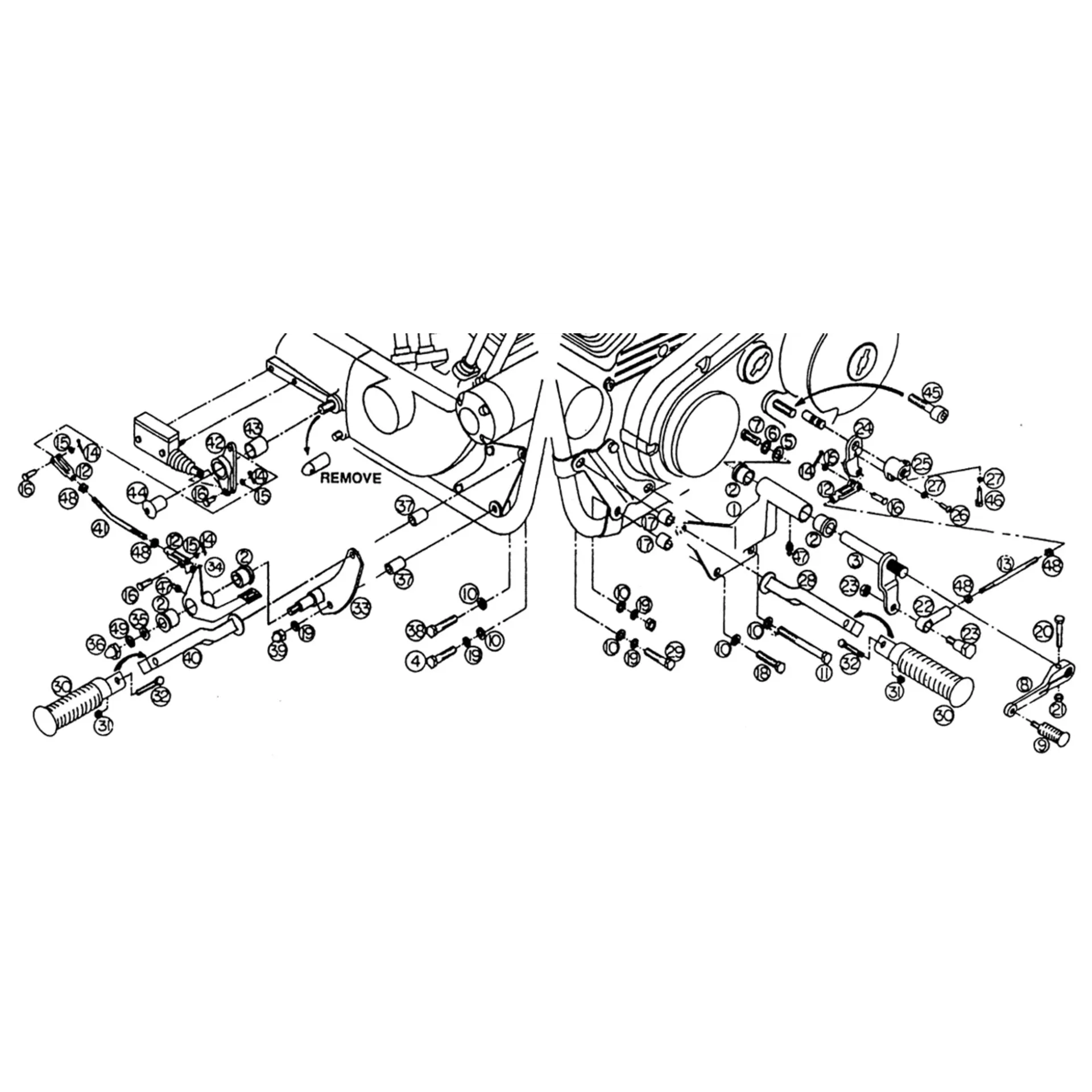 GZP Forward control kit FXR82-94