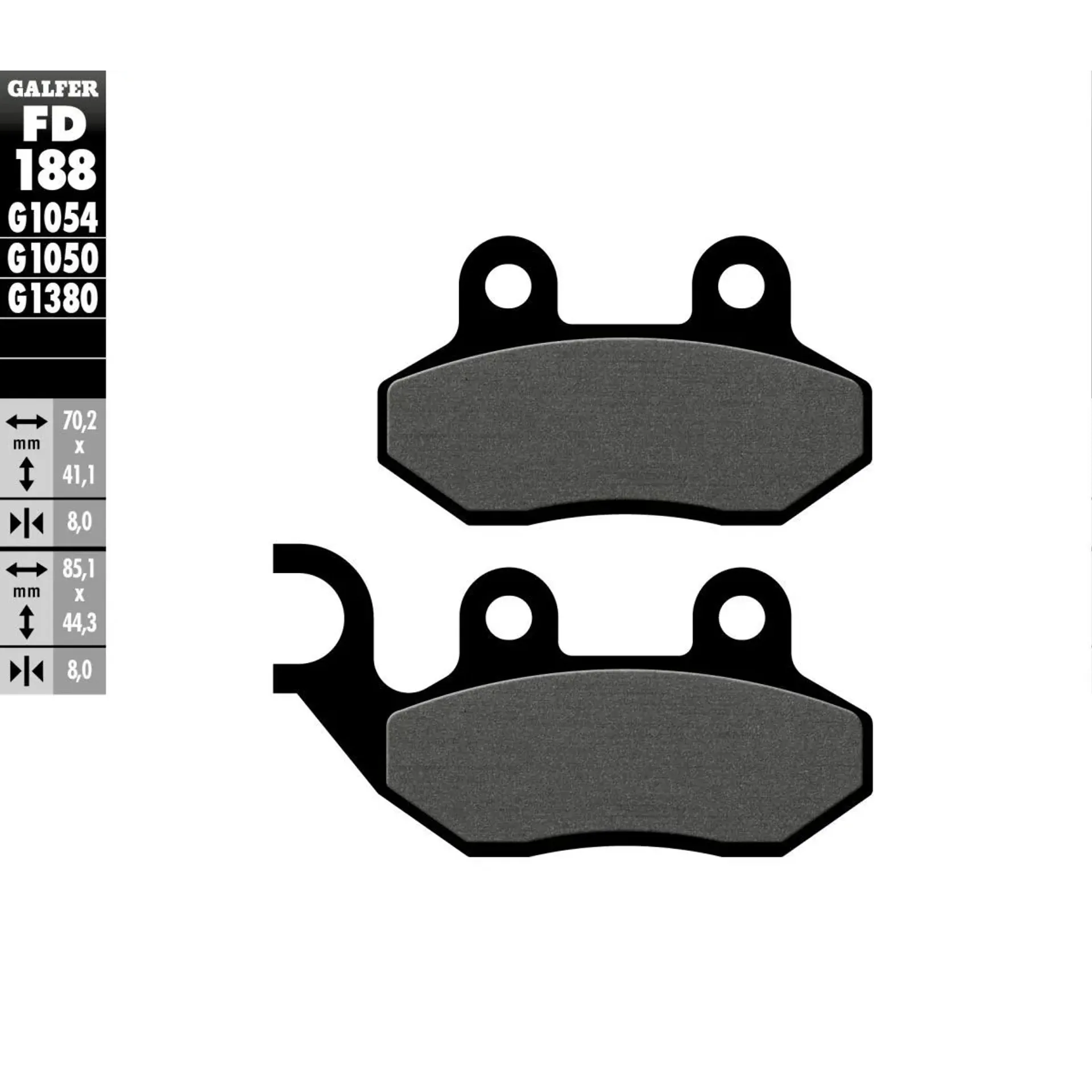 Brake Pad Semi Metal Scooter