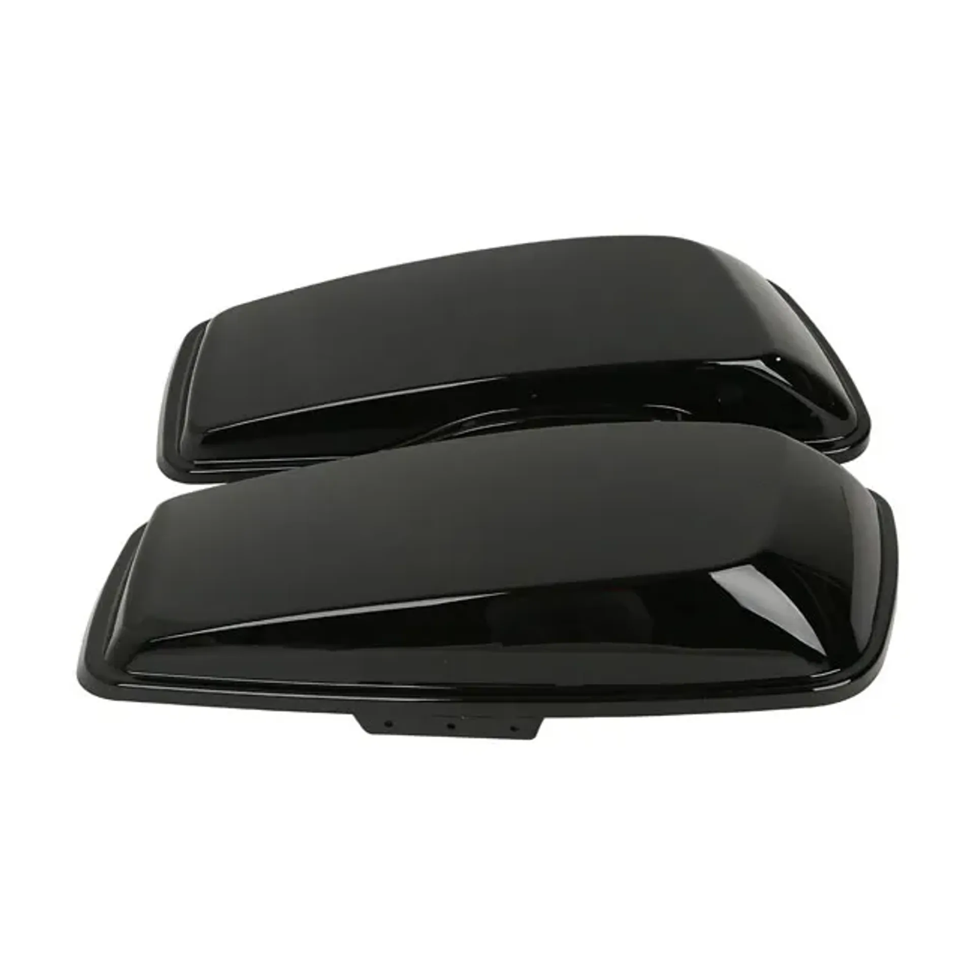Saddlebag lid set. Black