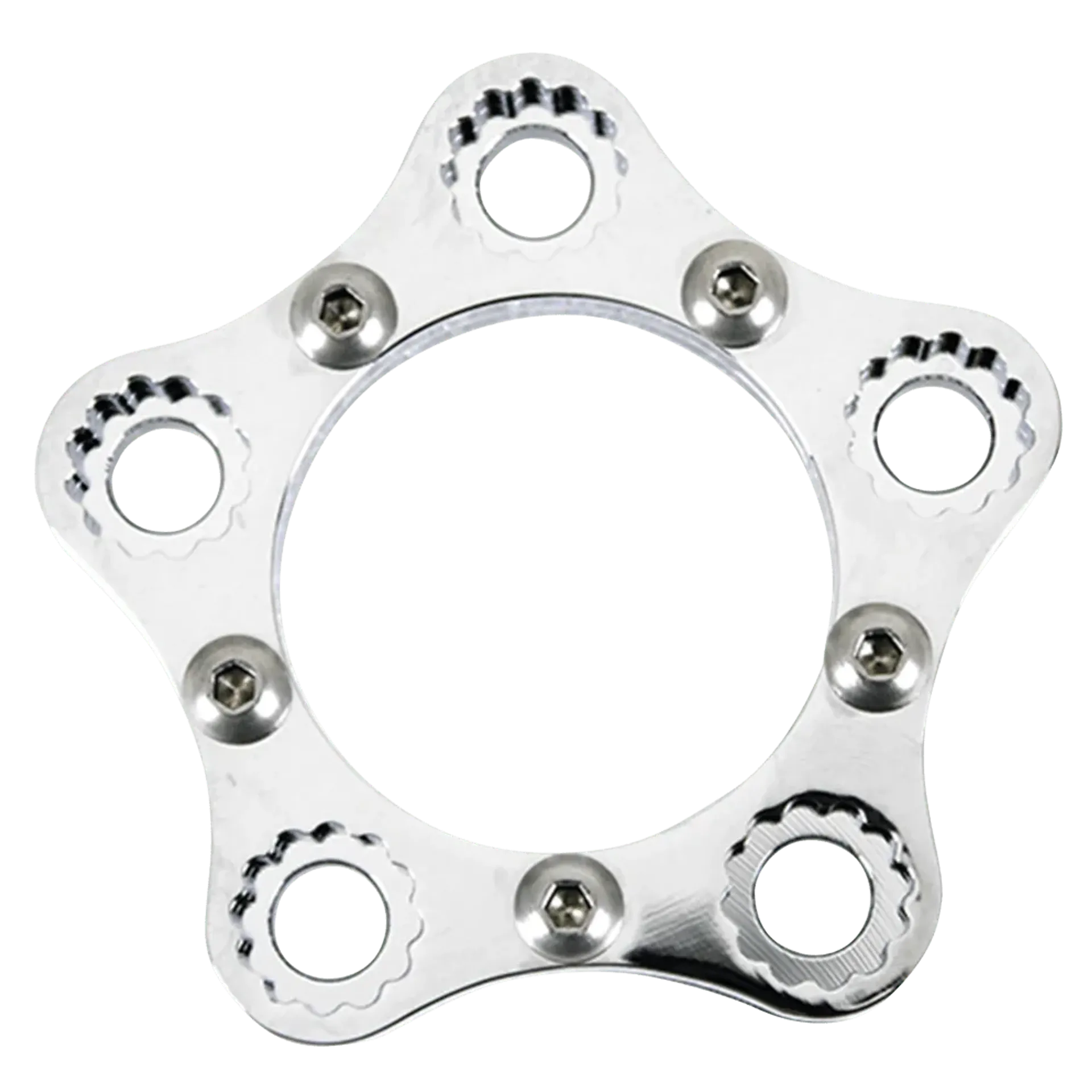 Rear Sprocket 5 Bolt Lock Ring Kit Chr