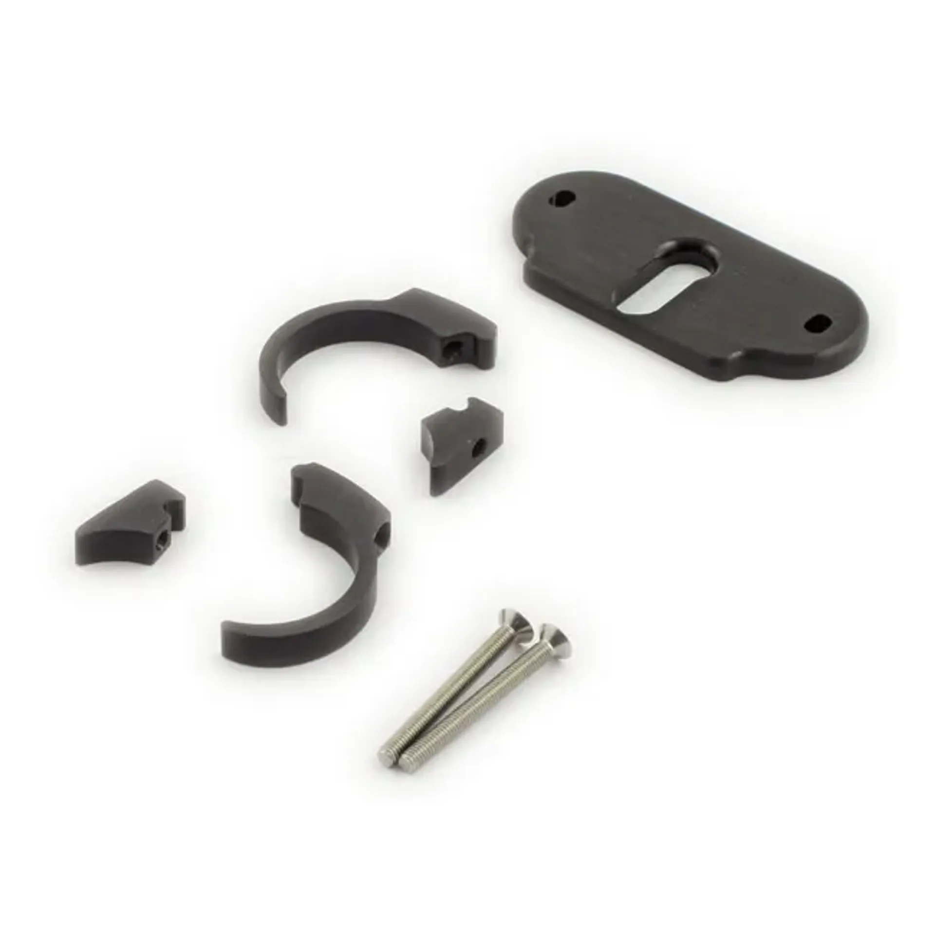 Motogadget, MSM combi bracket clip kit. 1". Black