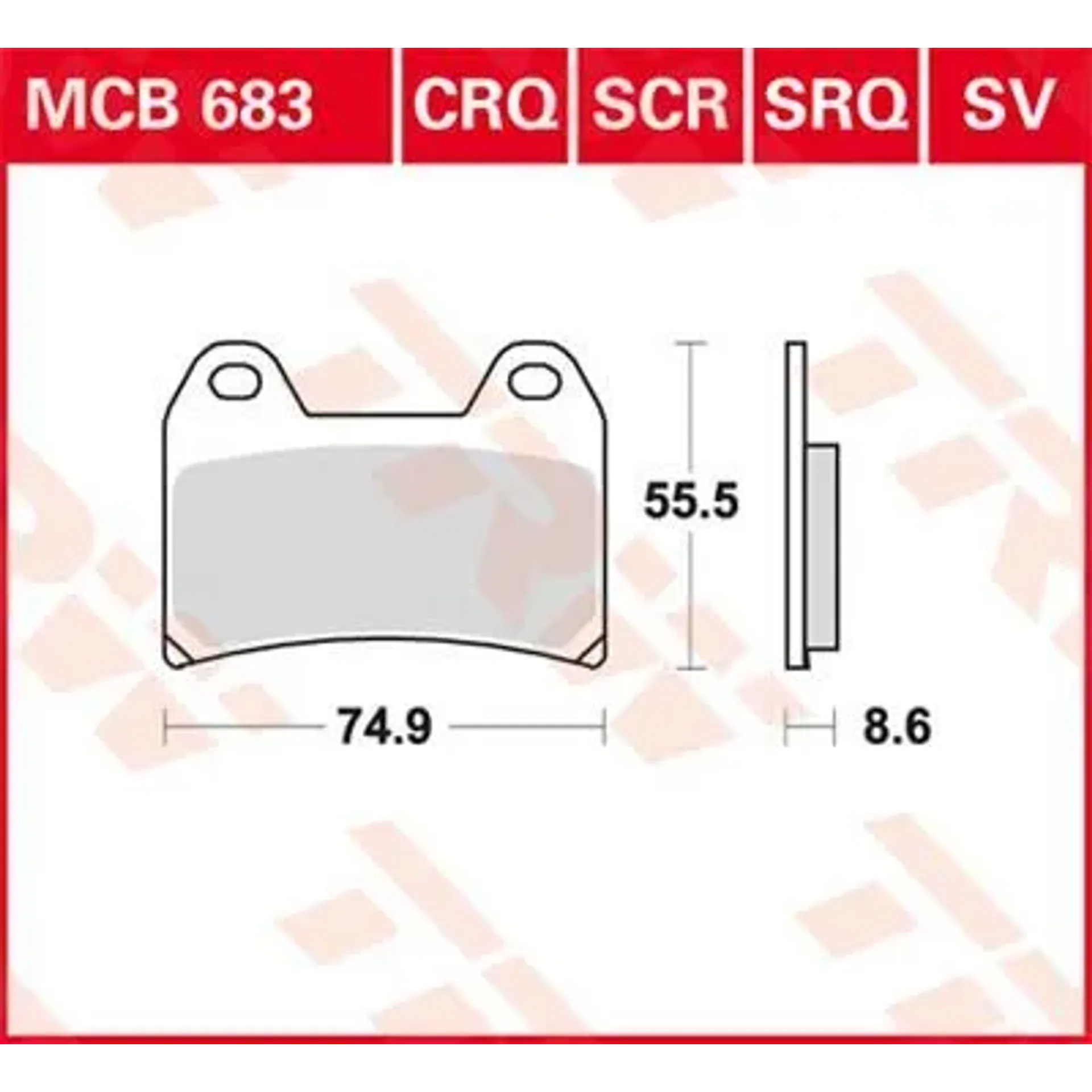 Brake Pad Sv Sinter Performance Street