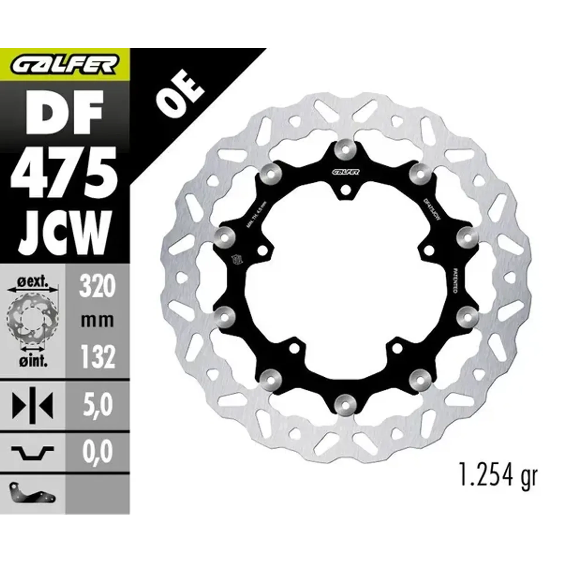 Brake disc wave floatech