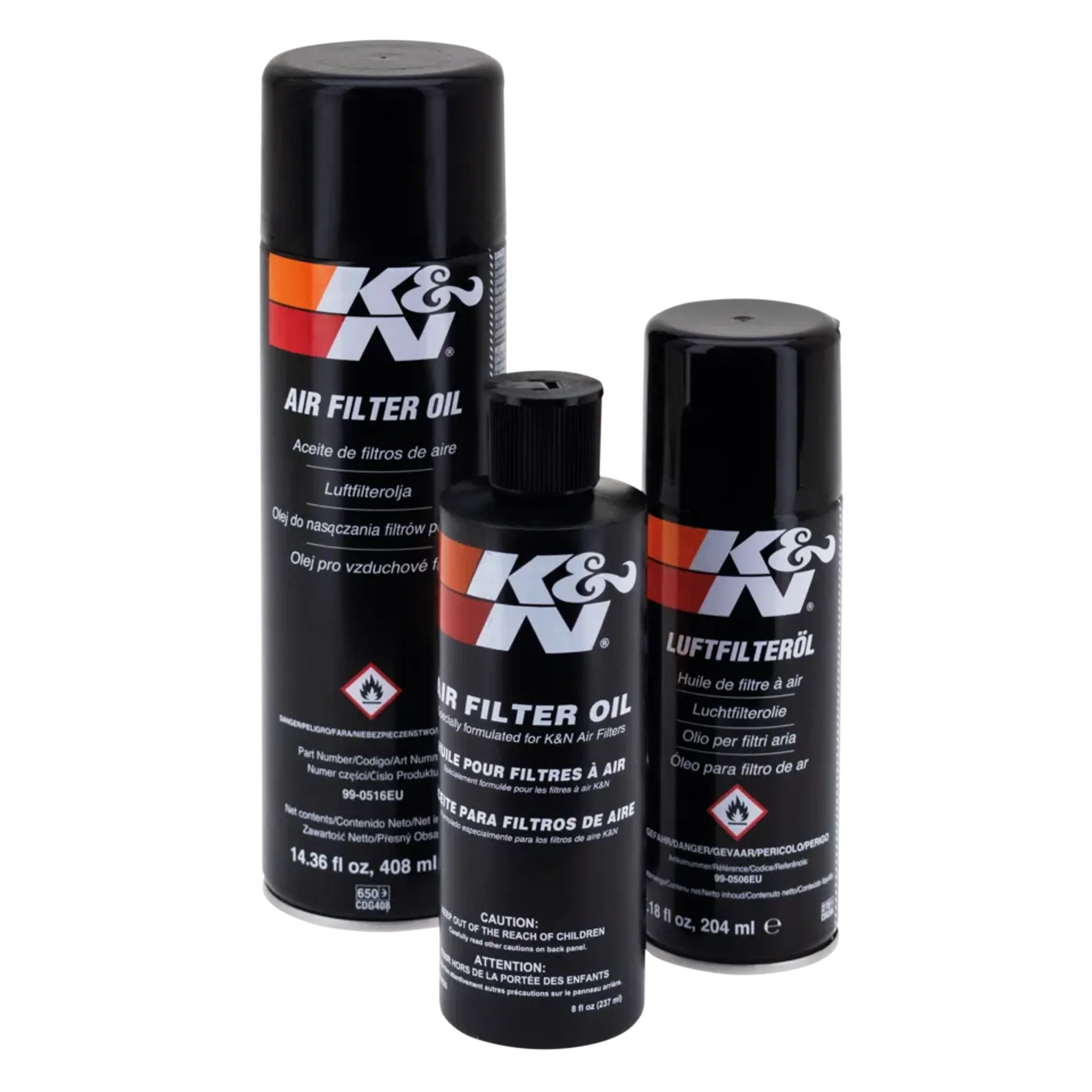 K&N Air filter Oil sqze bottle each