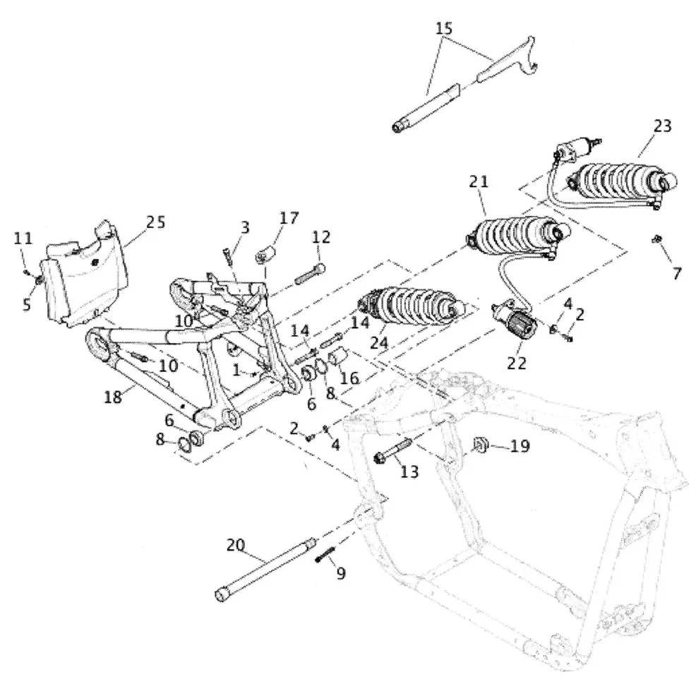 Eastern Swingarm Bearings & Clips