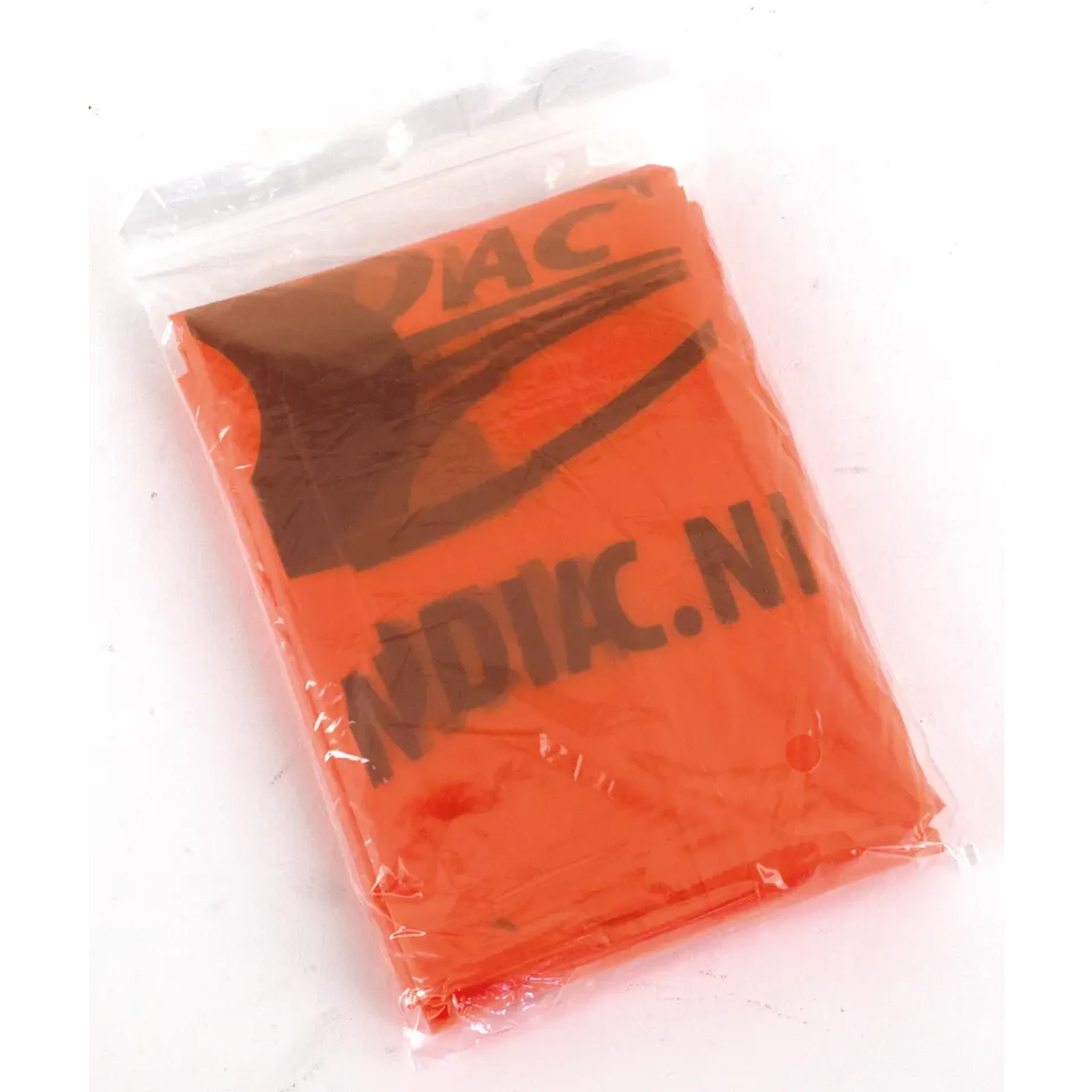 Zodiac Orange Disposable Rain Poncho