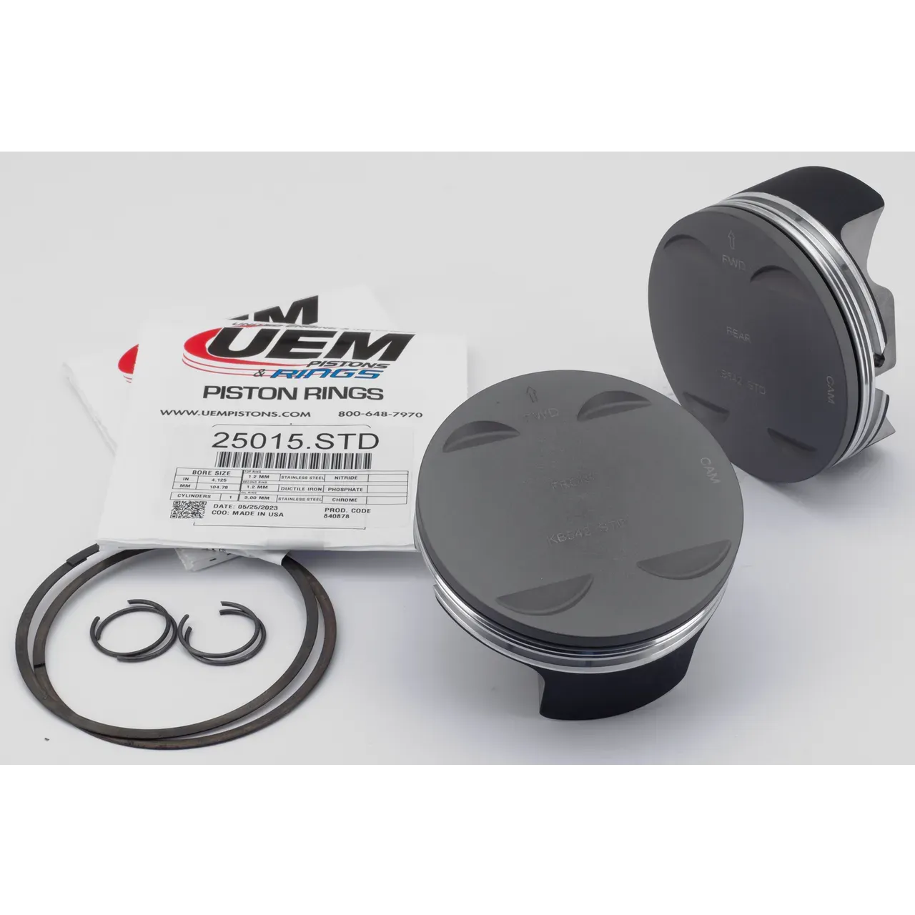 KB Forged Pistons 114/117 to 120cu .STD