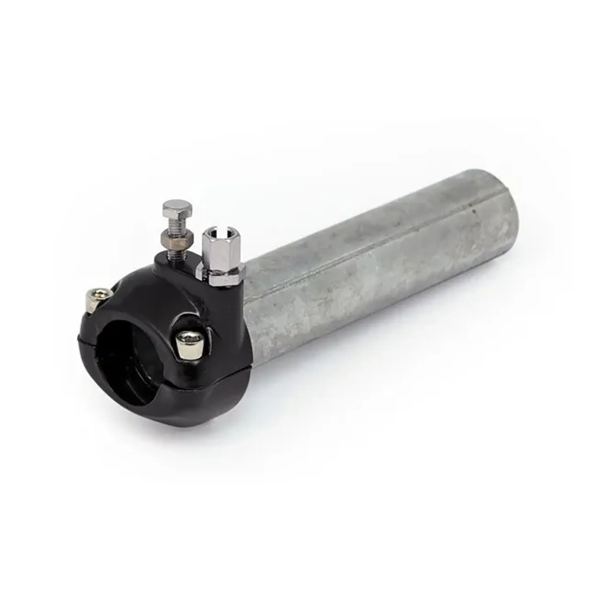 Universal metal throttle grip 1" handlebars, black