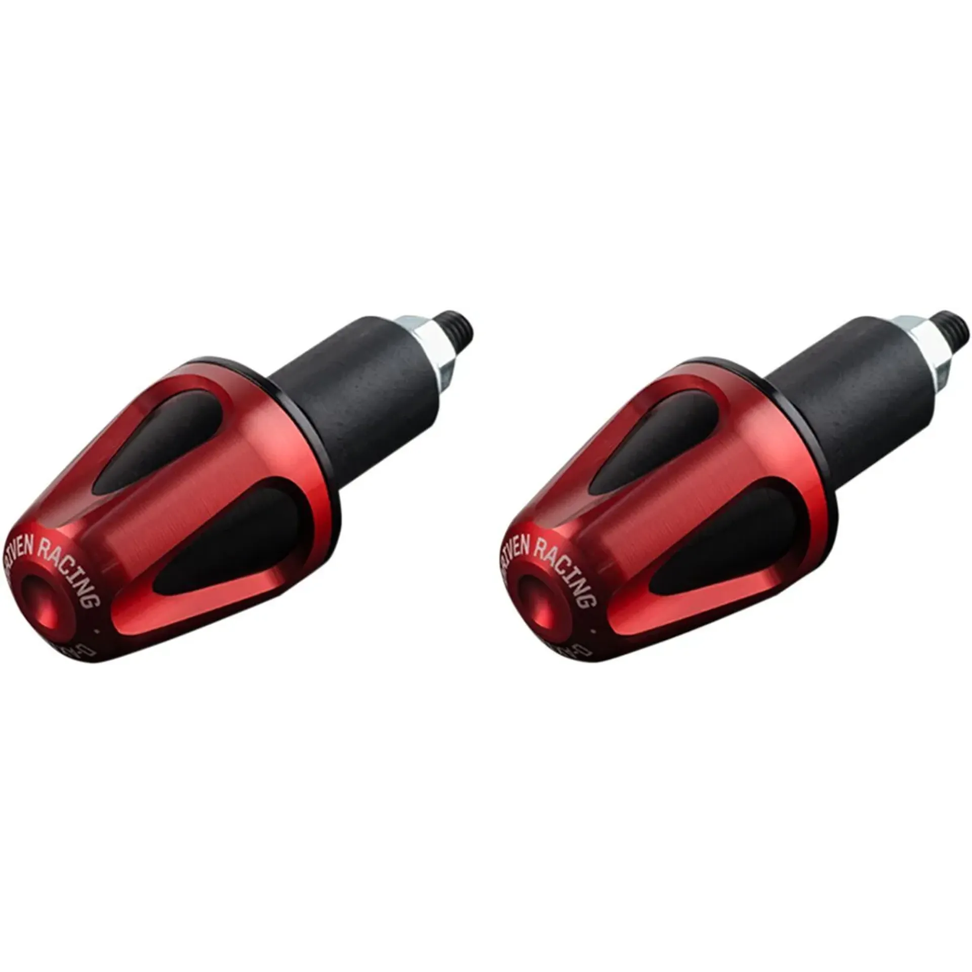 Driven Racing D-Axis Bar End Weights / Alu / Red-Black