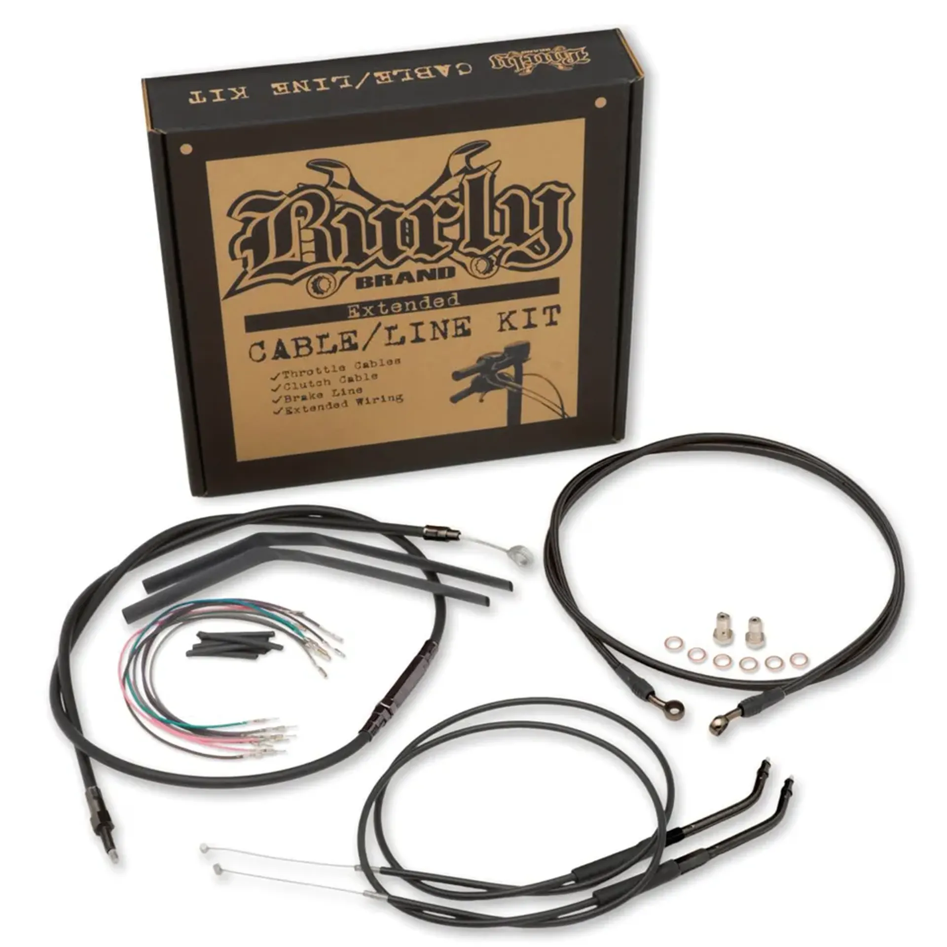Cable kit black 14″ bar FXDWG06