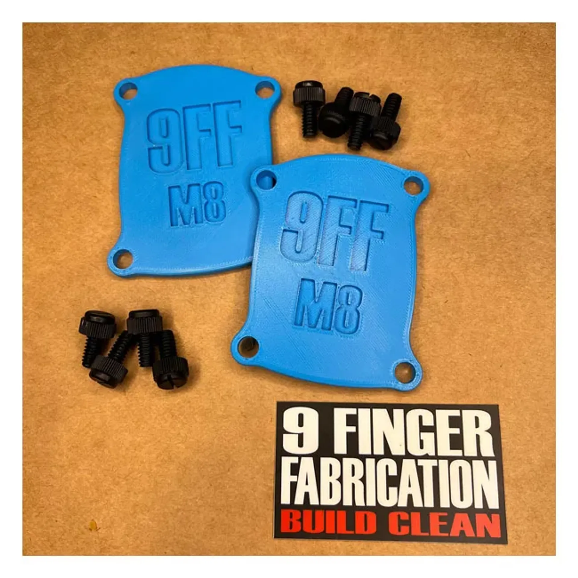 9Finger Fabrication, M8 lifter bore case cover set