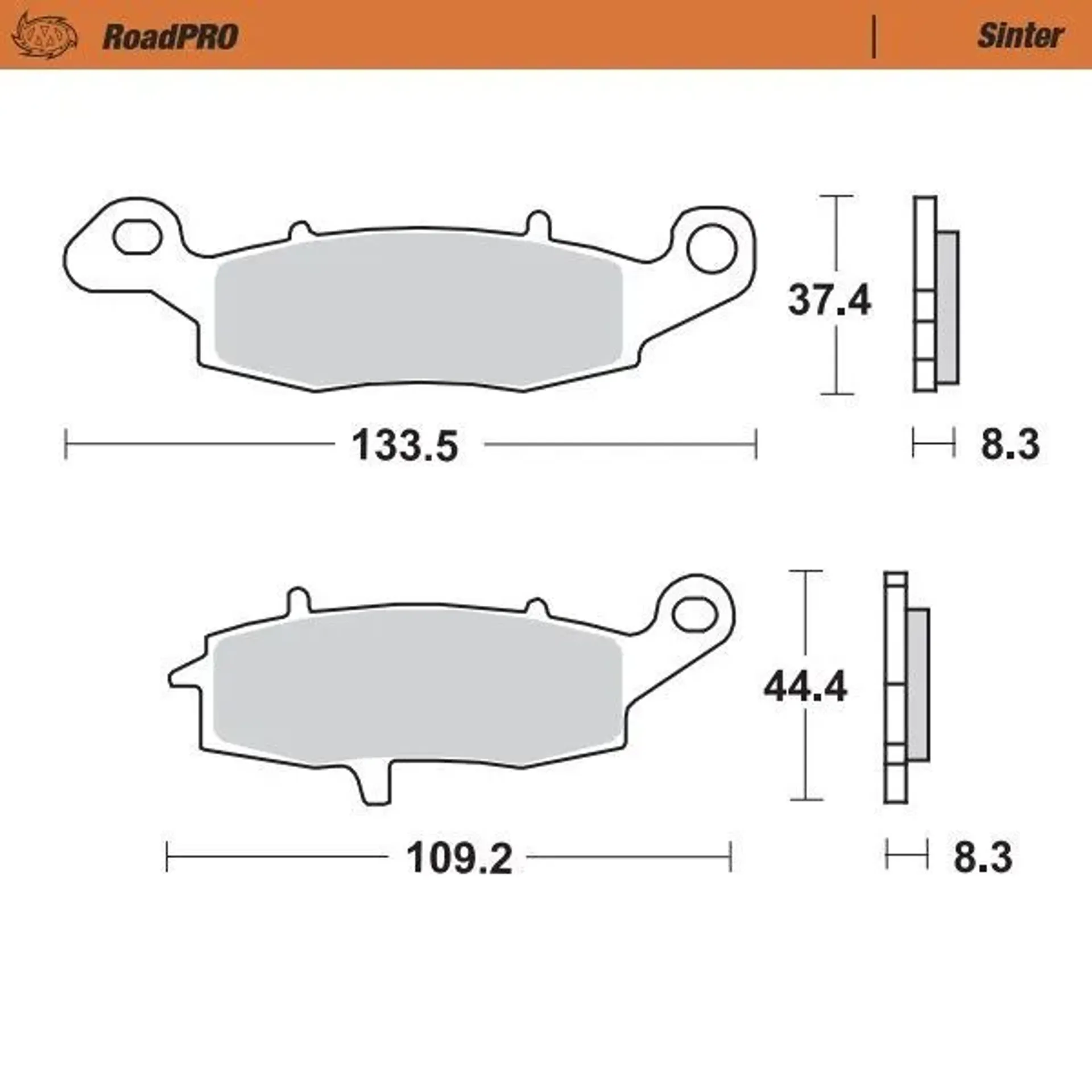 Brake Pad Roadpro Sinter