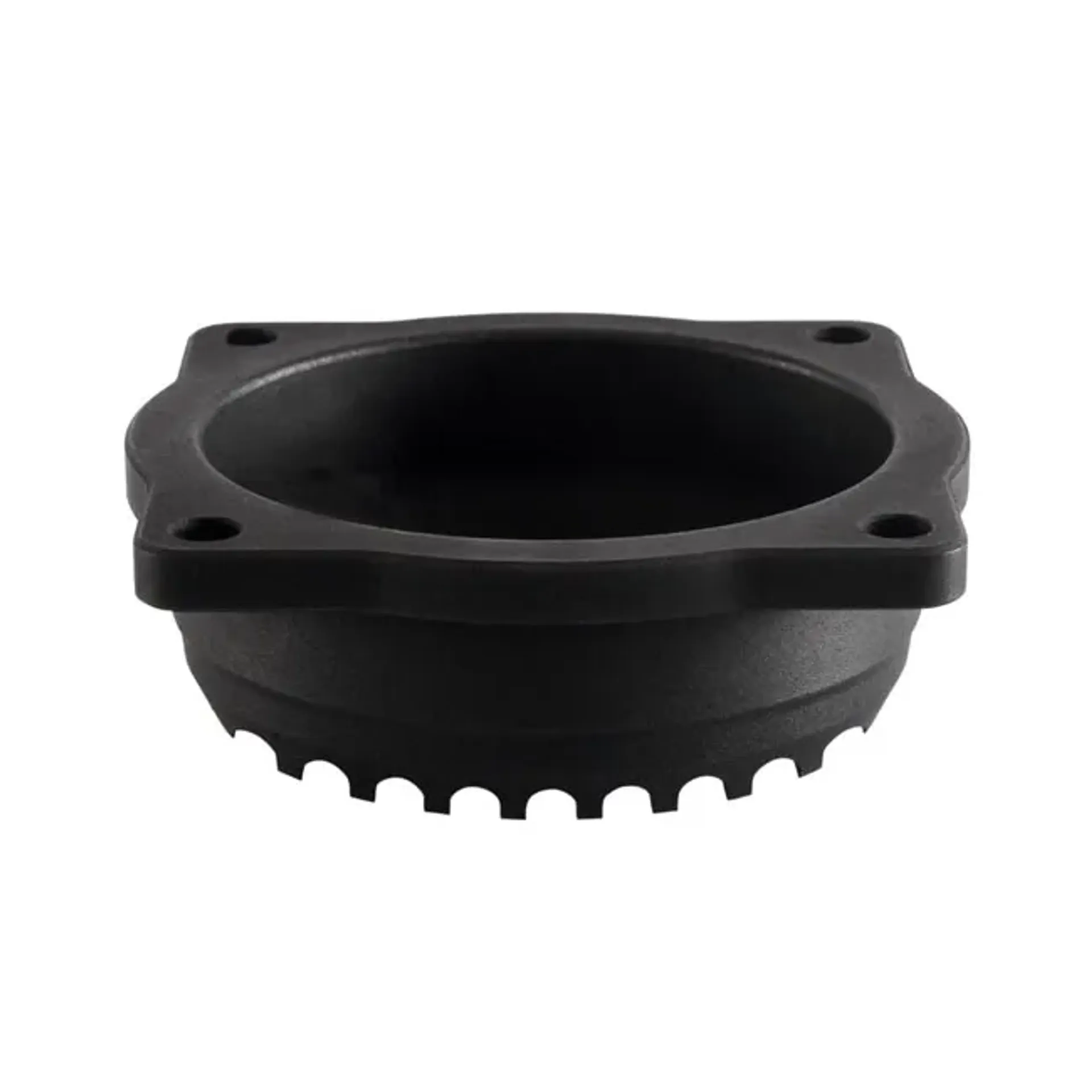 Motone, CV carburetor top cover. Finned/Rippled. Black