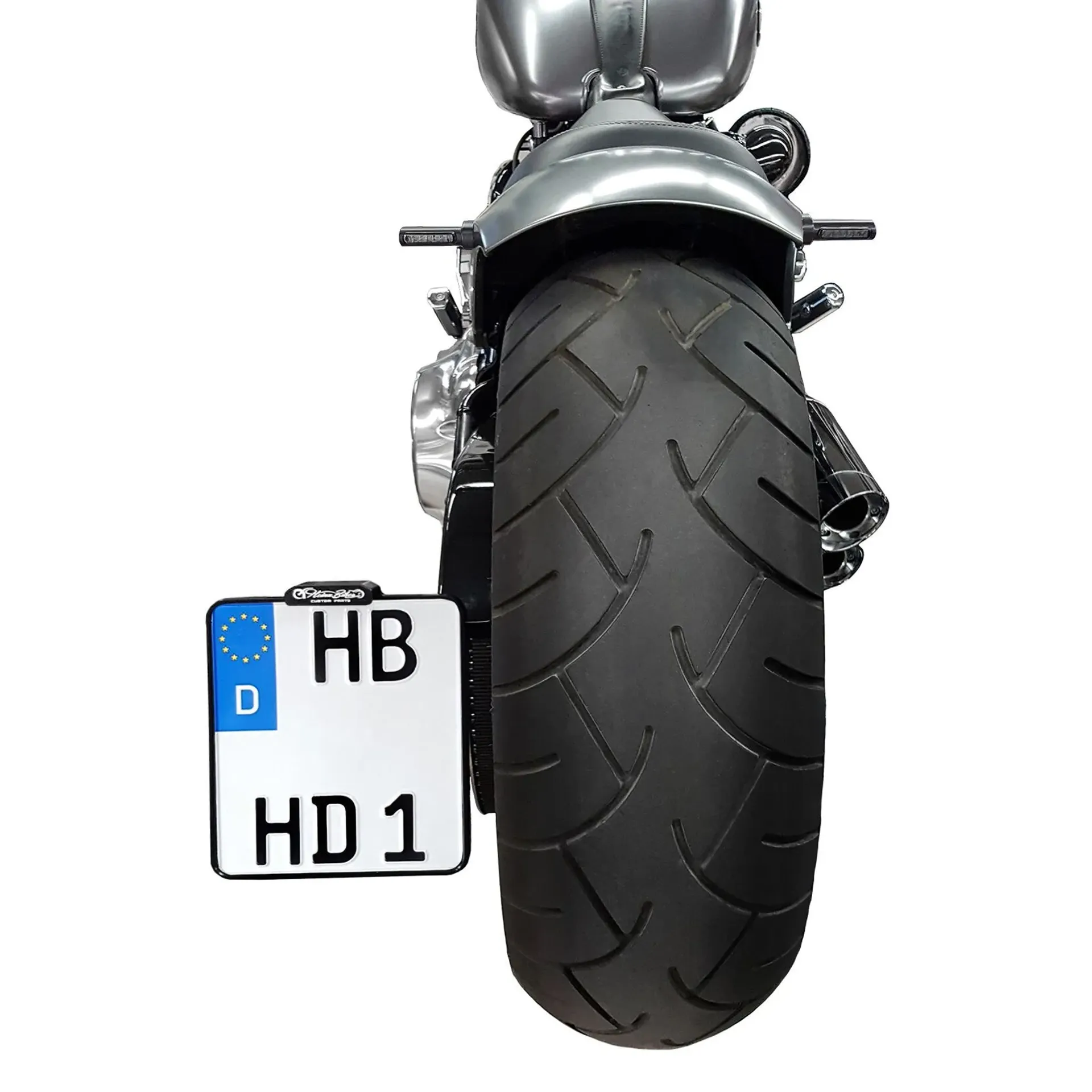 Side Mount License Plate Holder W/Tl Alum Chrome (Fl/Fx)