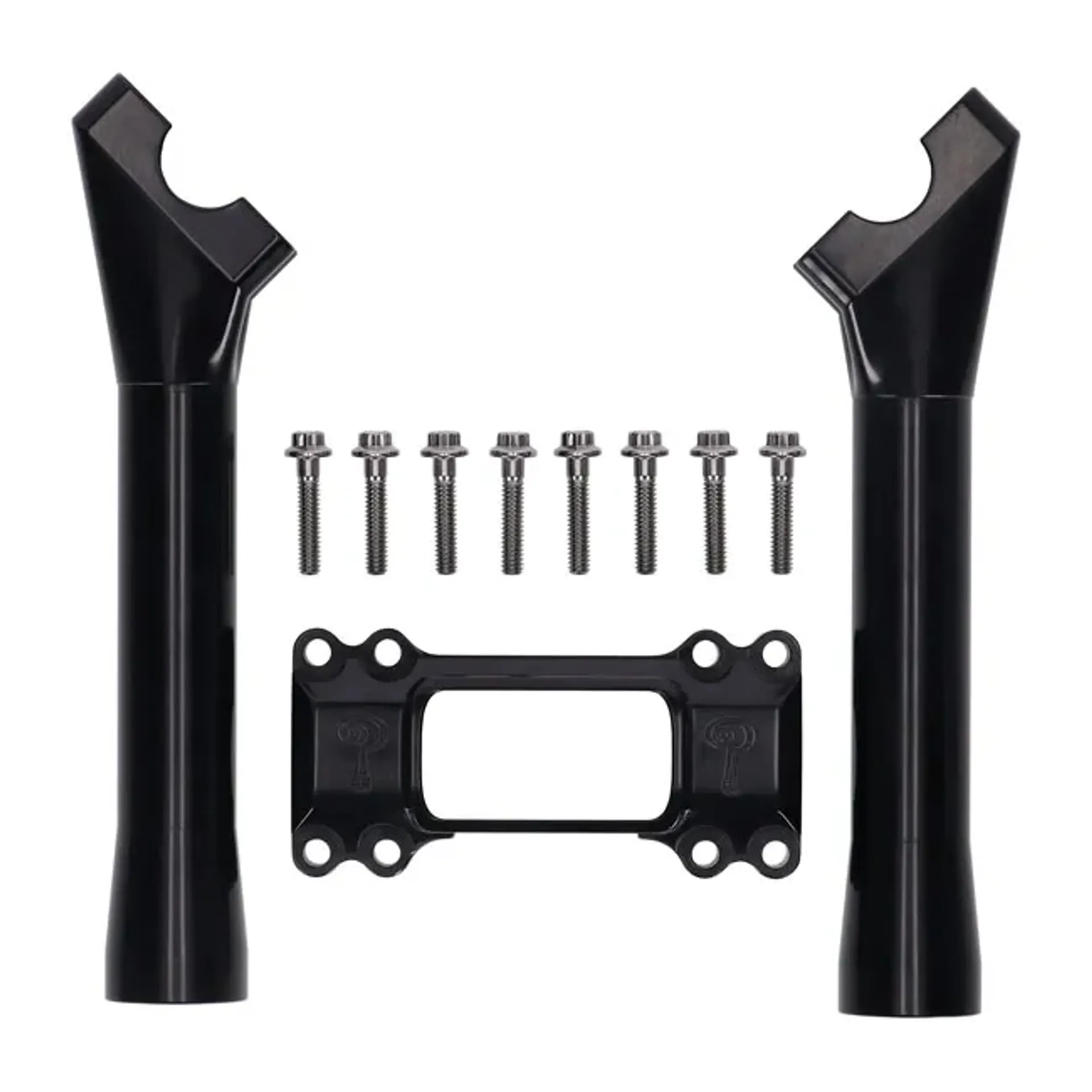 Indian Larry, M8 Softail BK Brawler risers 8". Black