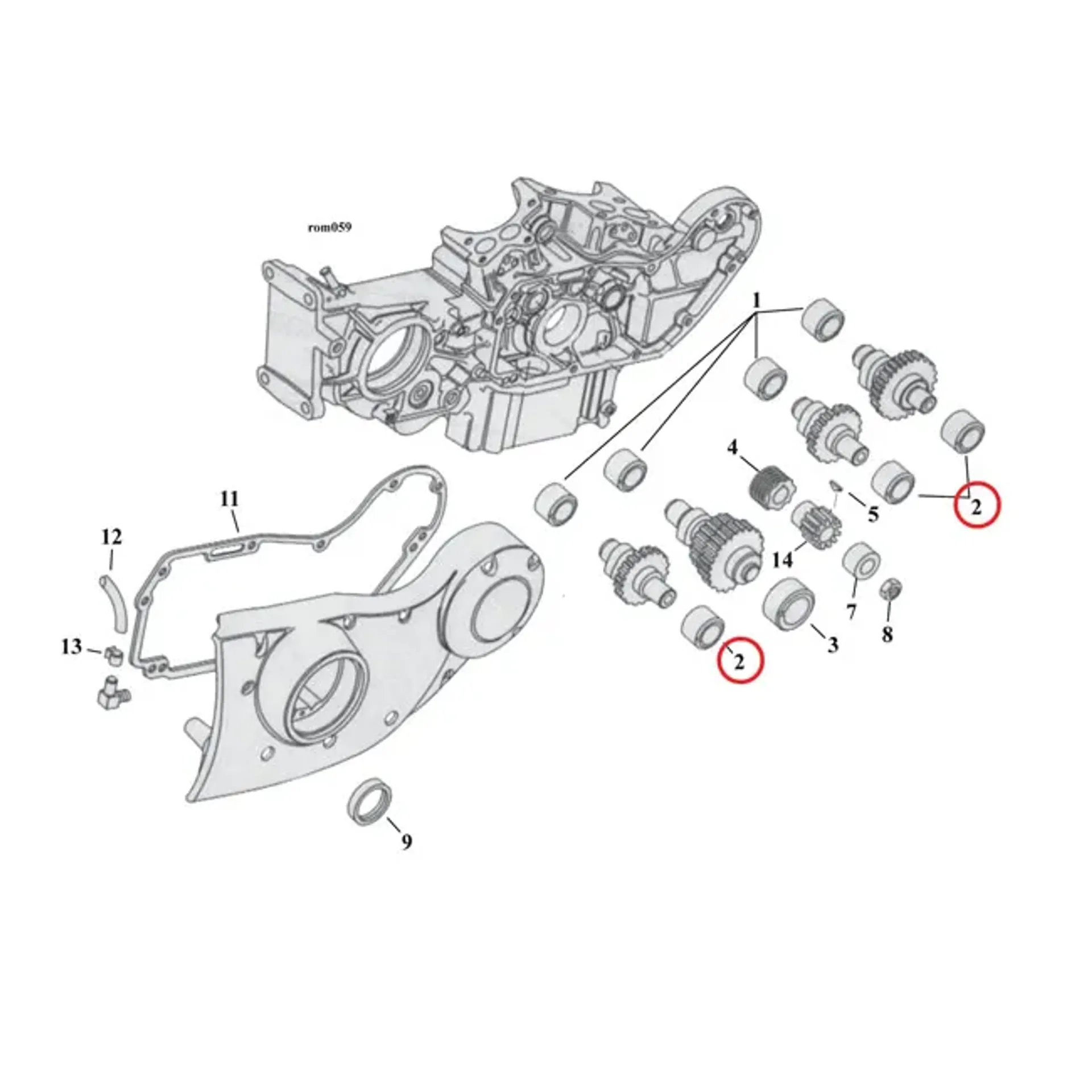 JIMS, camshaft bushing, outer. STD