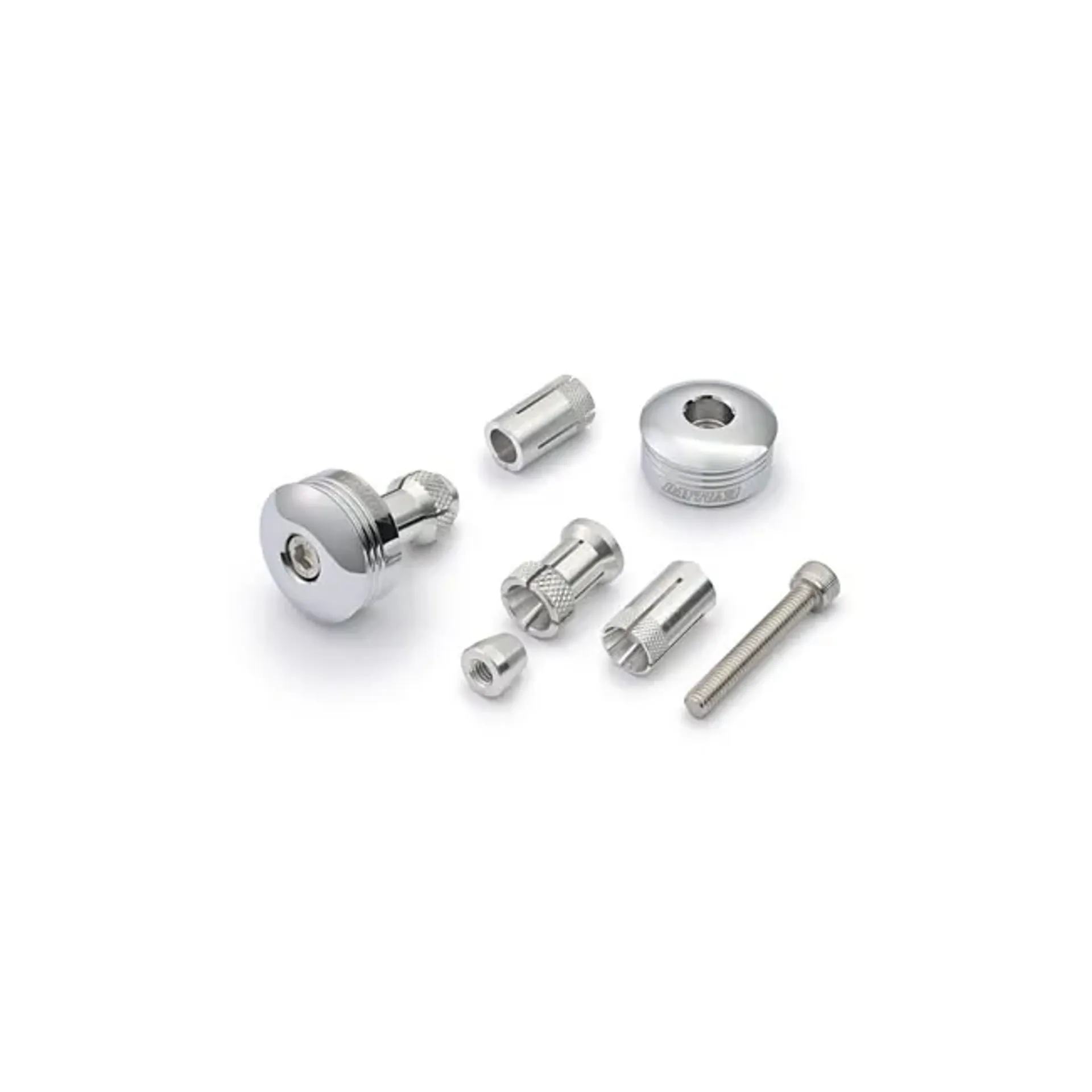 Daytona, bar end mirror adaptor set. Chrome