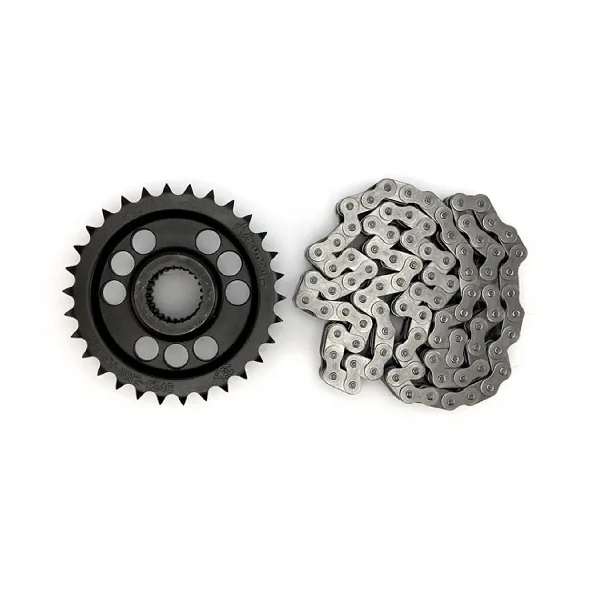 Evolution Industries, solid motor sprocket & chain kit. 30T