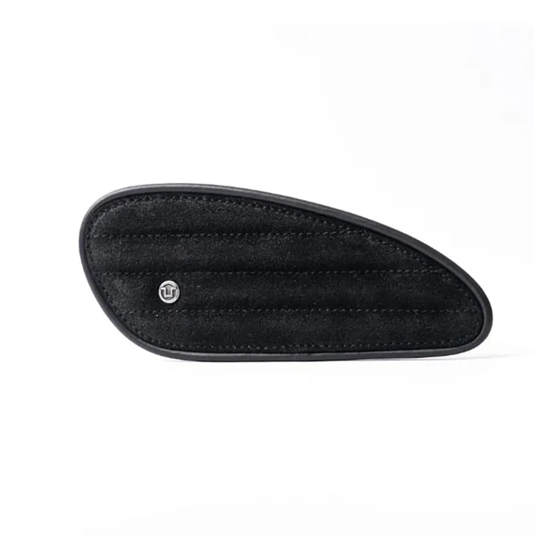 Trip Machine, Mini Classic leather tank pads. Black suede
